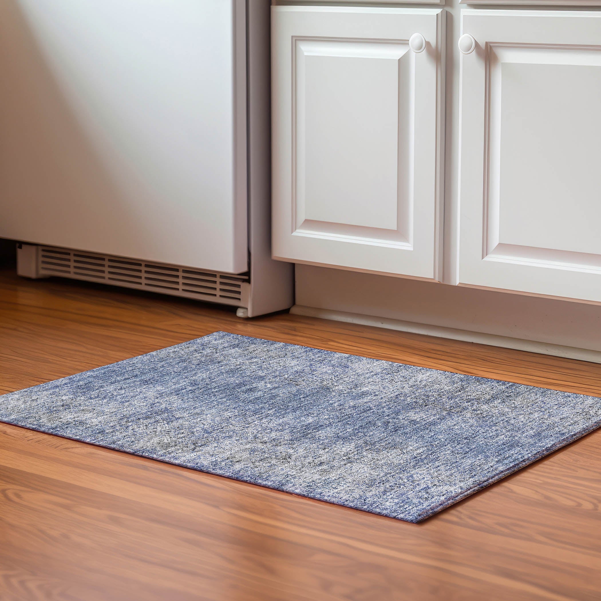 Valletta Machine Washable Transitional Blue Rug 1'8" x 2'6" #shape_Rectangle