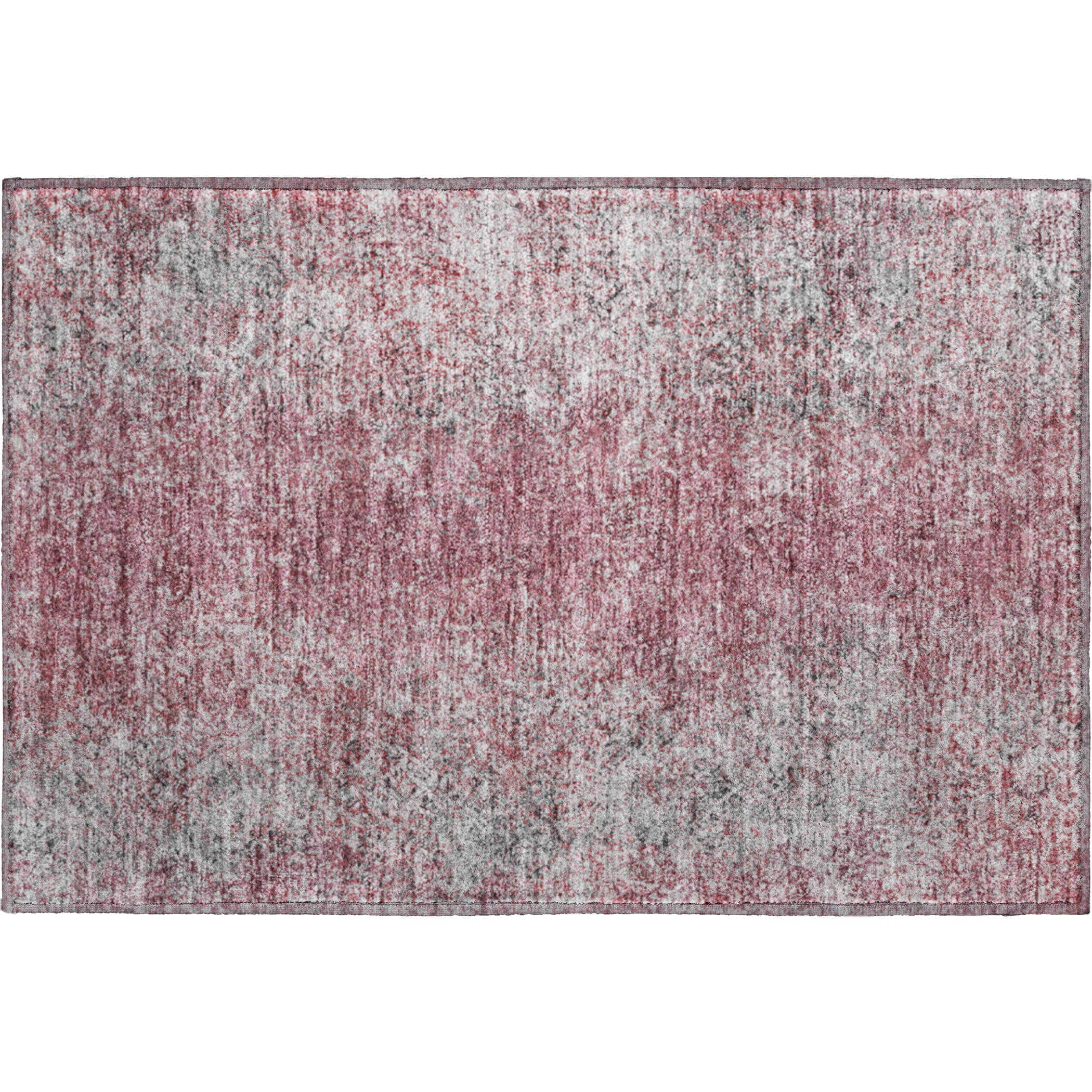 Valletta Machine Washable Transitional Merlot Red Rug 1'8" x 2'6" #shape_Rectangle