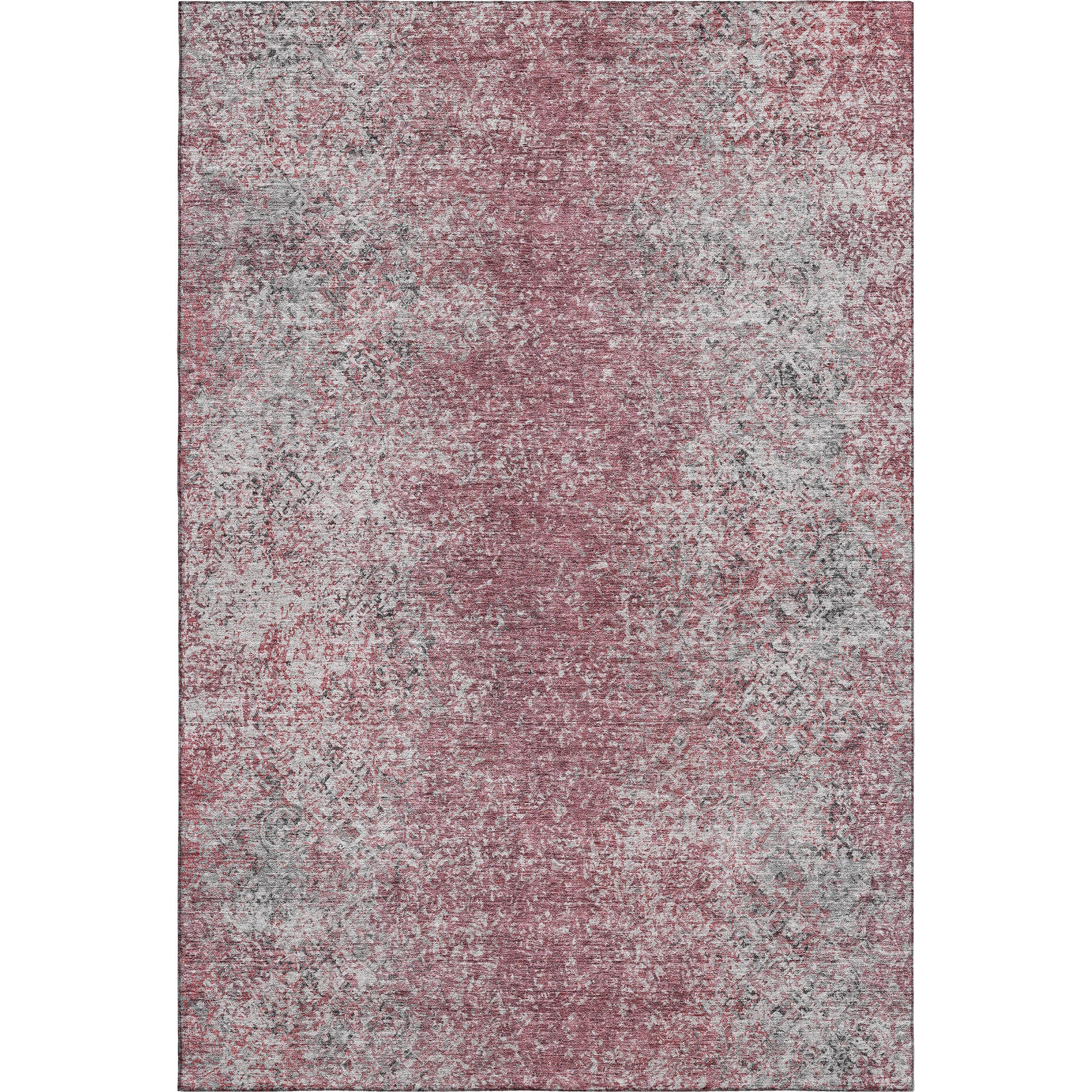 Valletta Machine Washable Transitional Merlot Red Rug 2'6" x 3'10" #shape_Rectangle