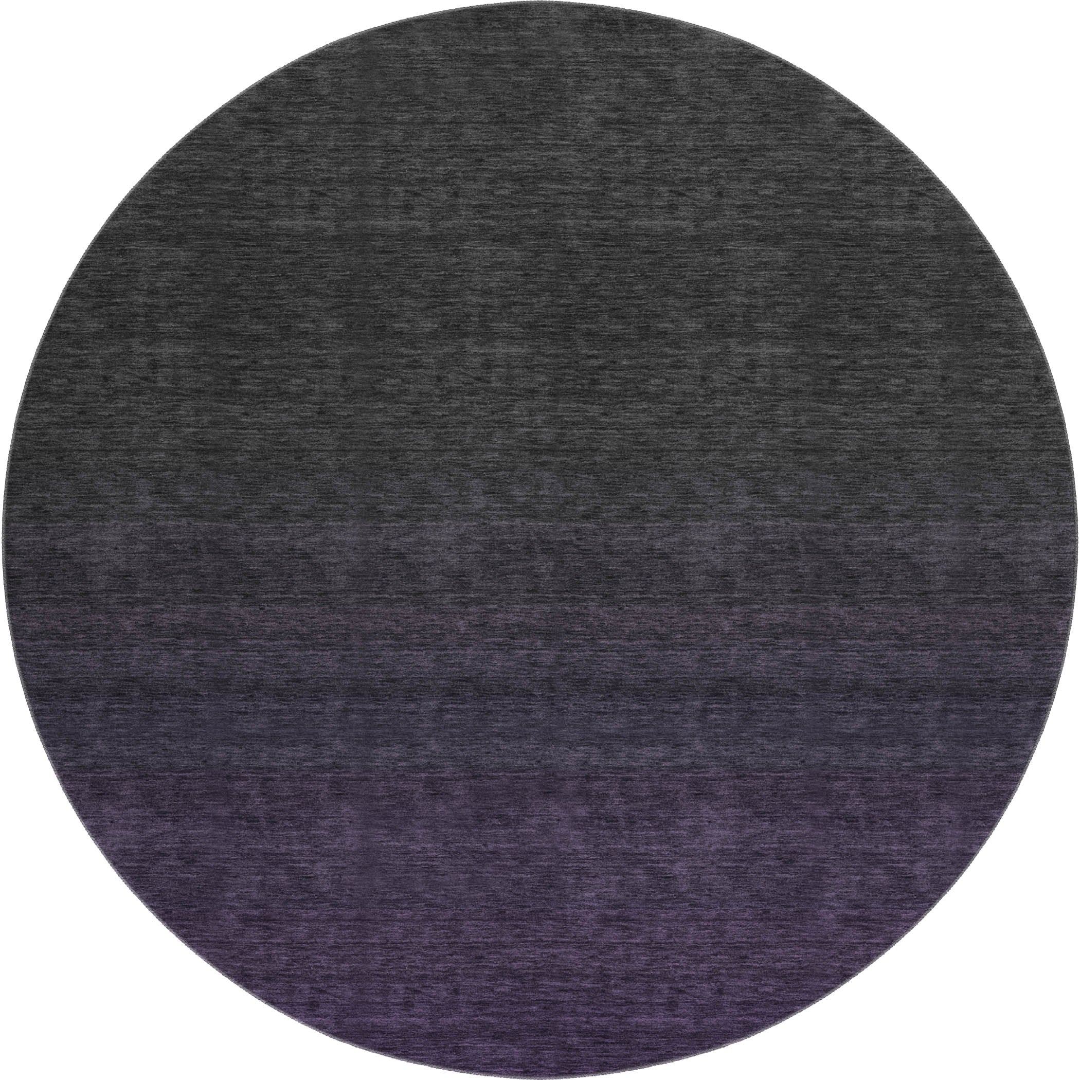 Lucerne Machine Washable Transitional Eggplant Purple Rug 8' x 8' #shape_Round