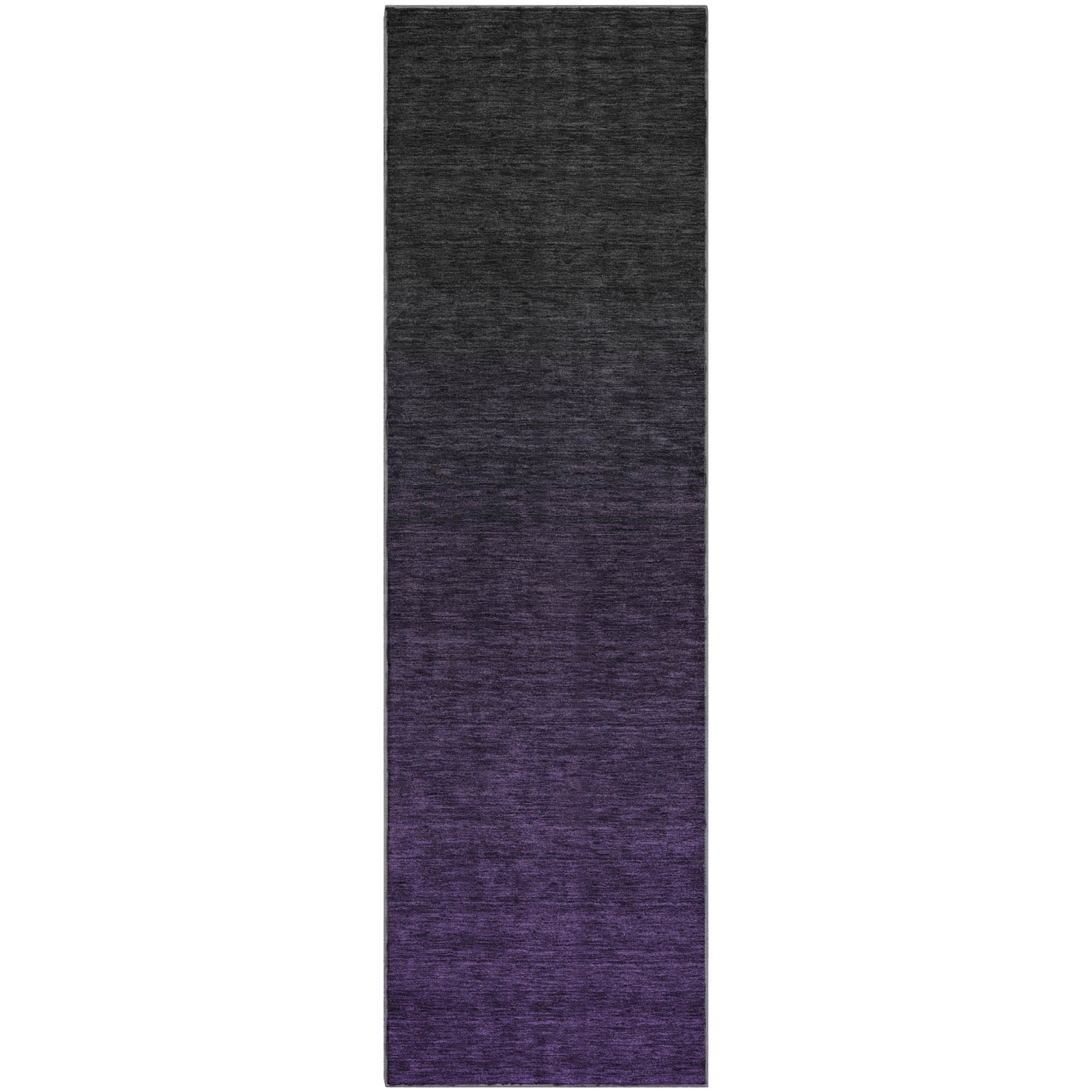 Lucerne Machine Washable Transitional Eggplant Purple Rug 2'3" x 7'6" #shape_Runner
