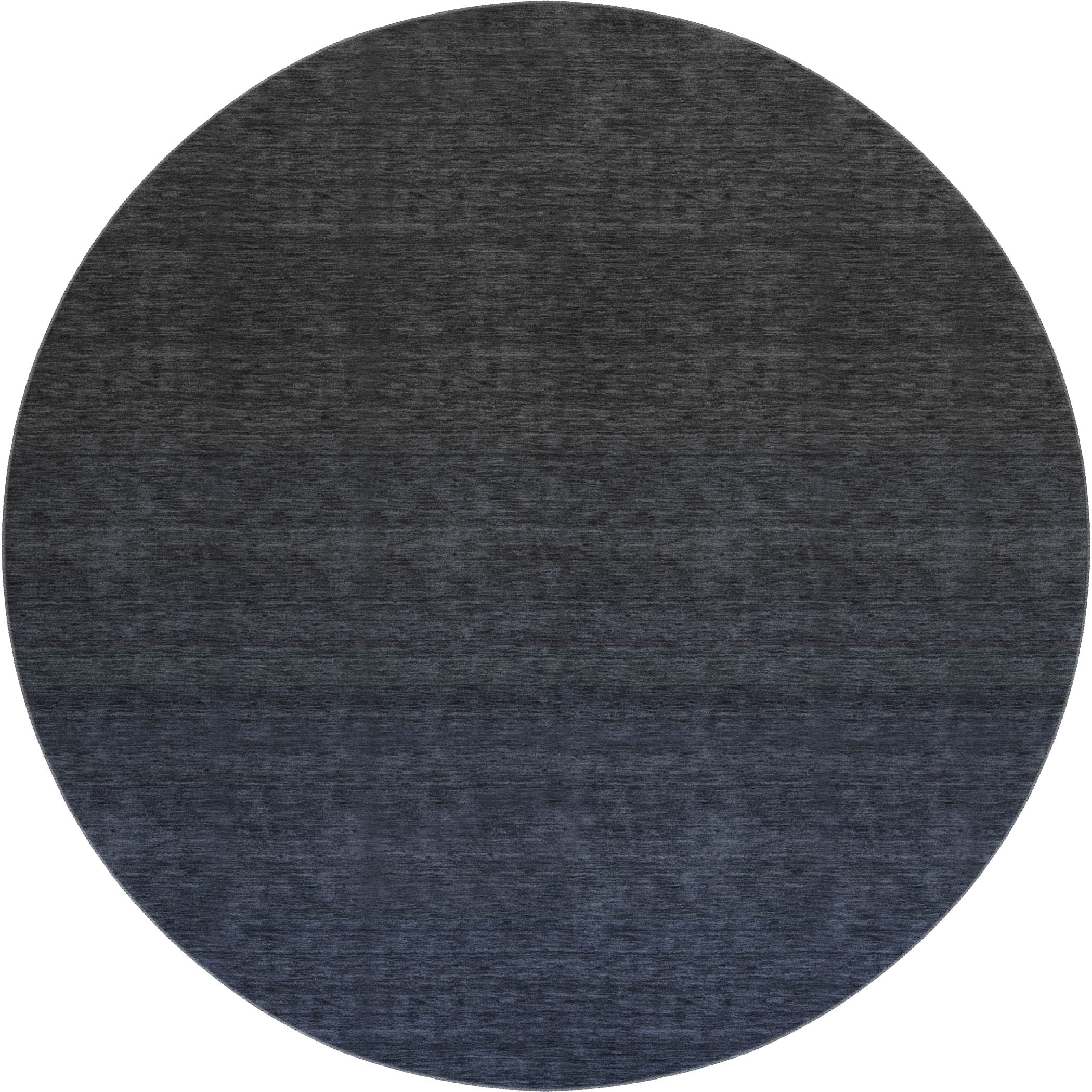 Lucerne Machine Washable Transitional Navy Blue Rug 8' x 8' #shape_Round