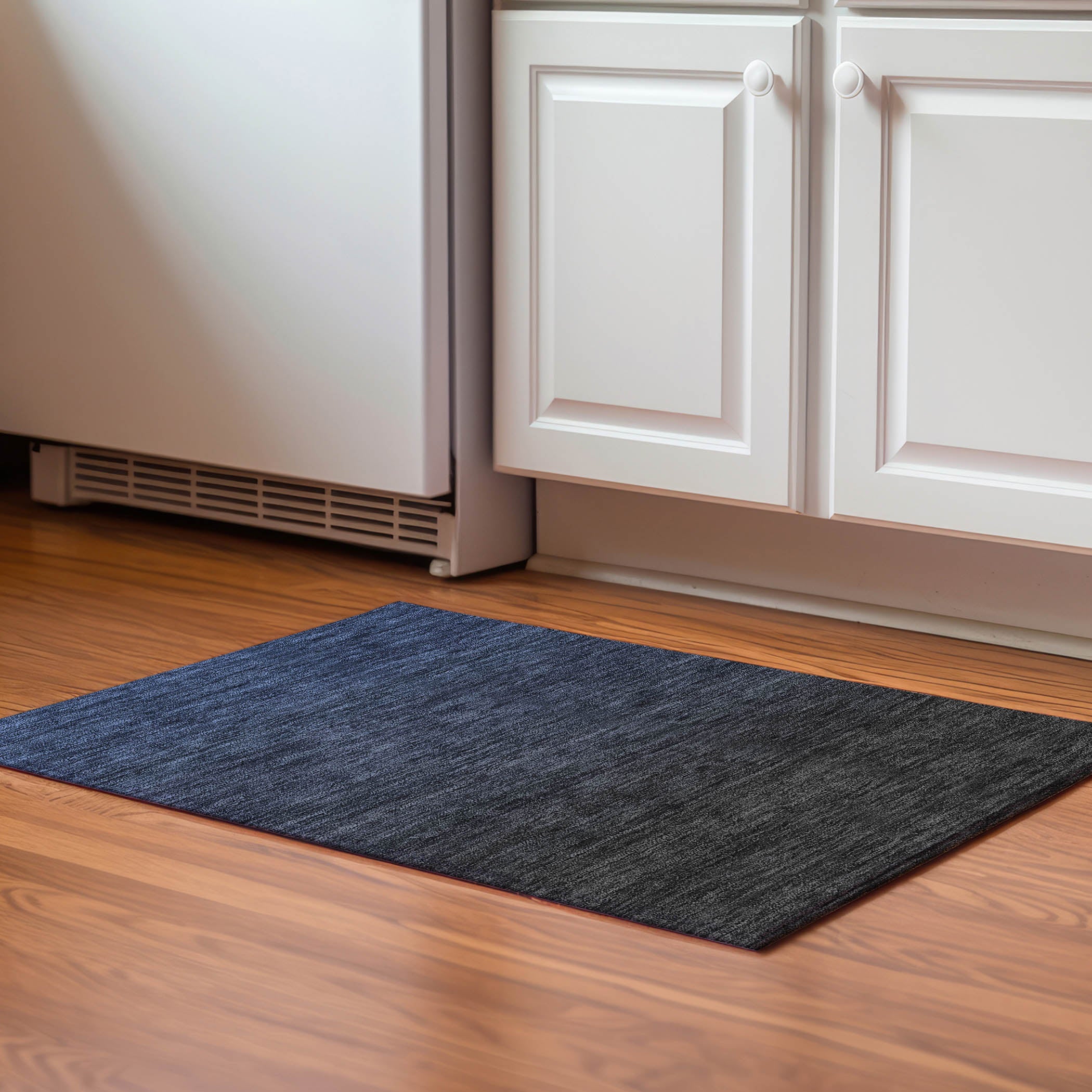 Lucerne Machine Washable Transitional Navy Blue Rug 1'8" x 2'6" #shape_Rectangle