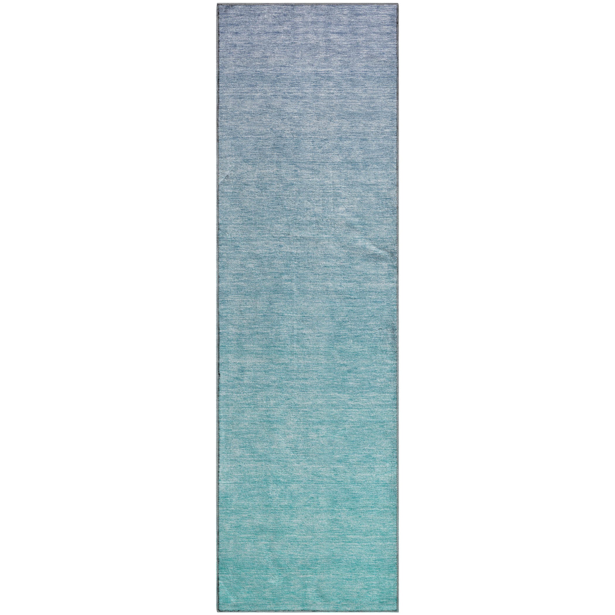 Sintra Machine Washable Transitional Sky Blue Rug 2'3" x 7'6" #shape_Runner