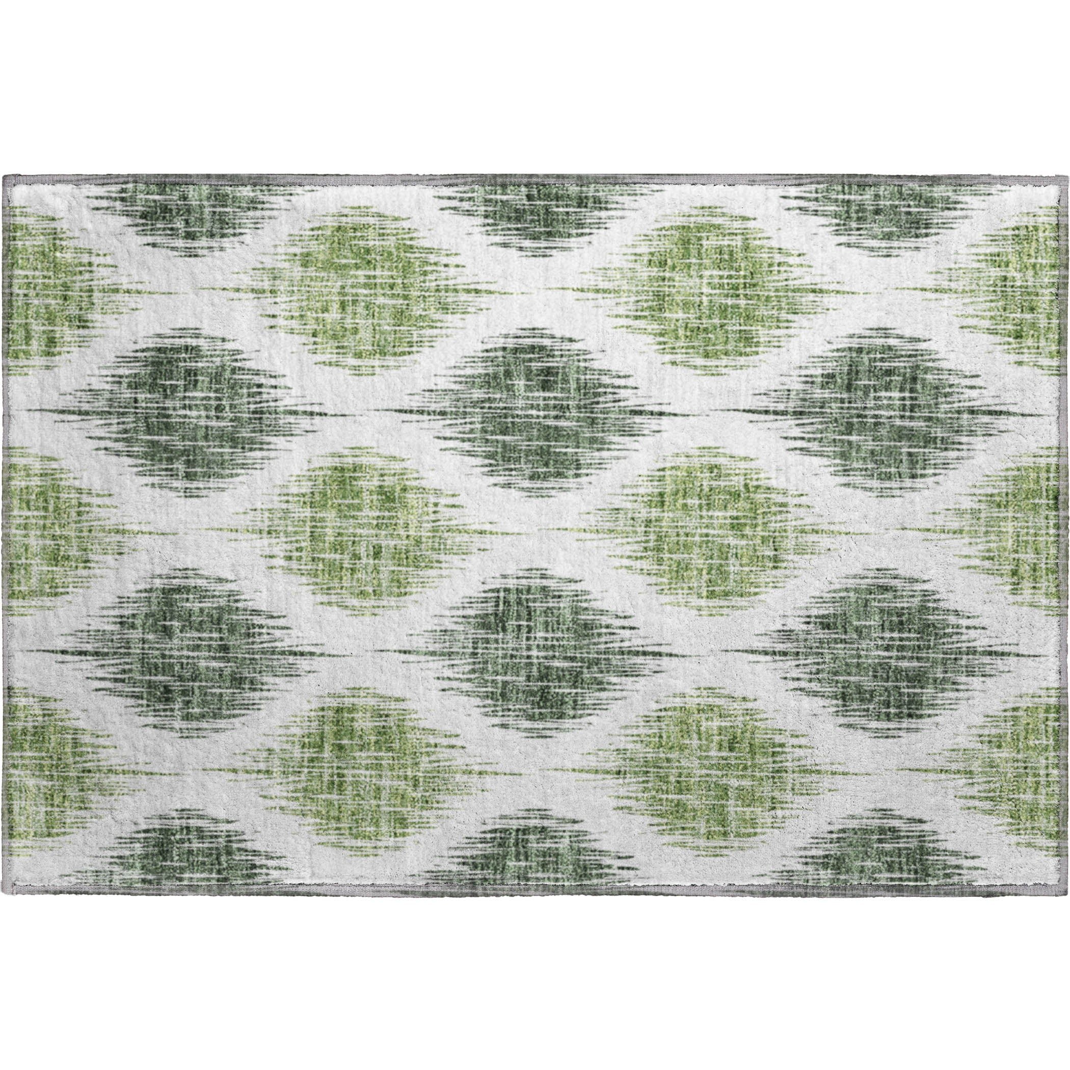Lucerne Machine Washable Transitional Fern Green Rug 1'8" x 2'6" #shape_Rectangle