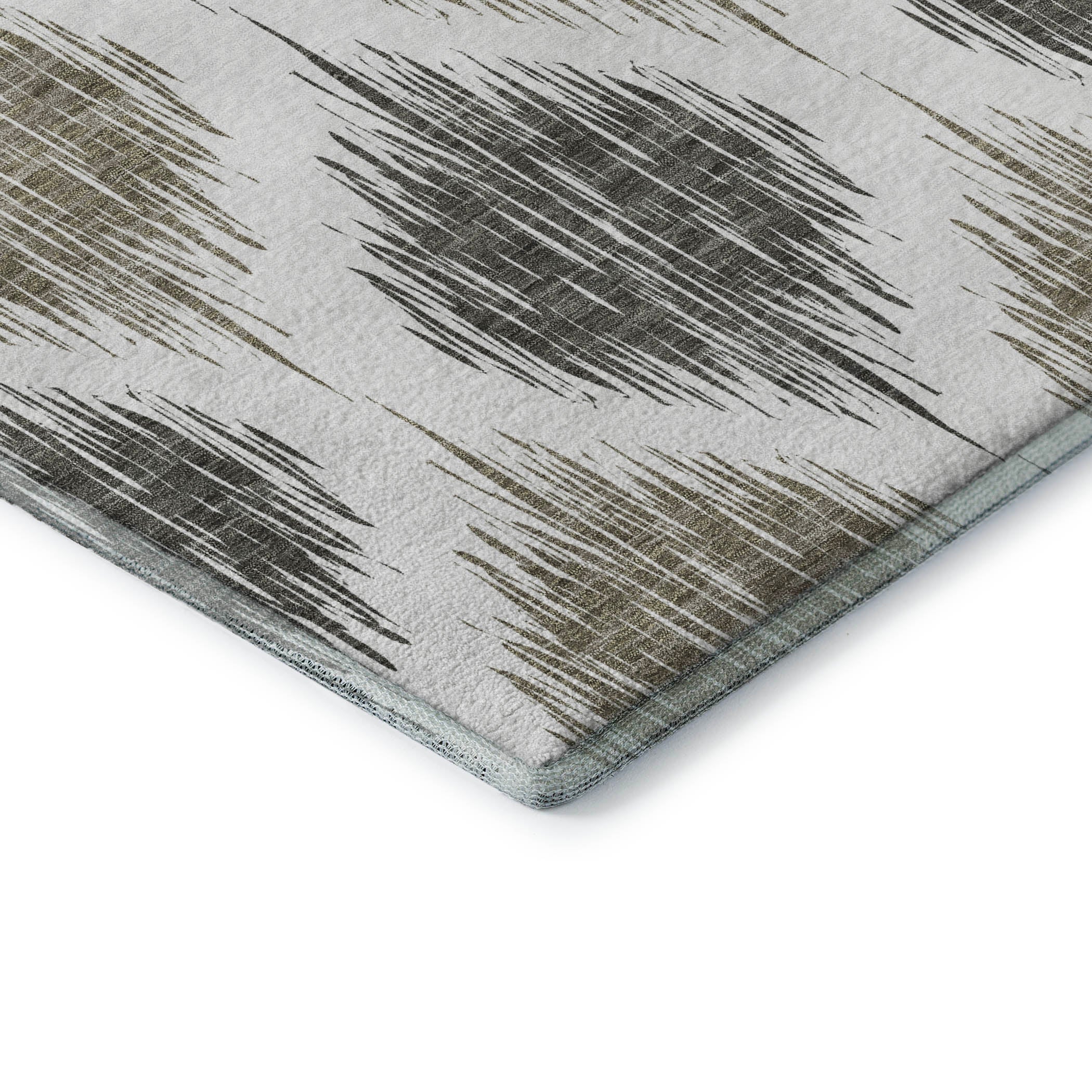 Lucerne Machine Washable Transitional Taupe Brown Rug 1'8" x 2'6" #shape_Rectangle