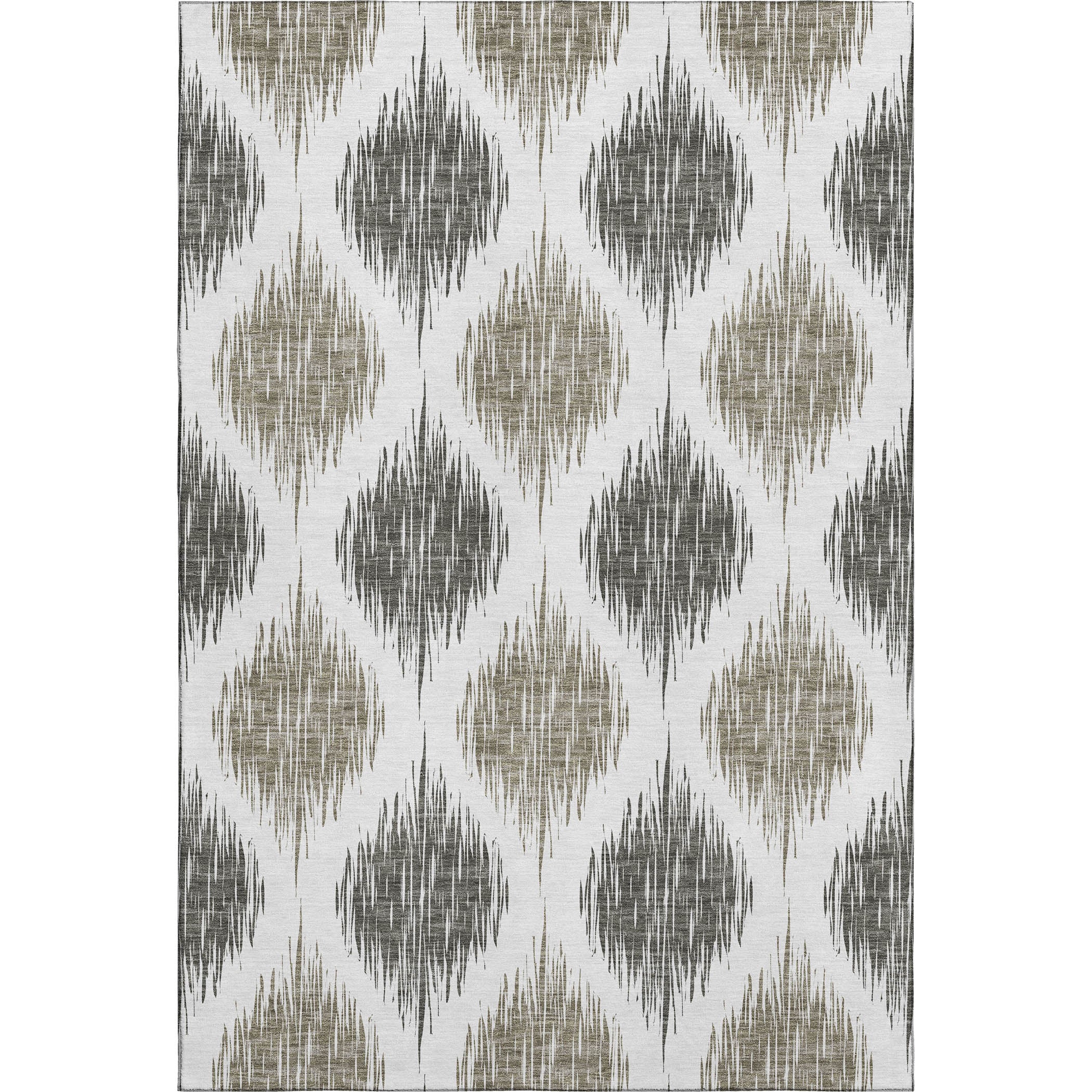 Lucerne Machine Washable Transitional Taupe Brown Rug 2'6" x 3'10" #shape_Rectangle