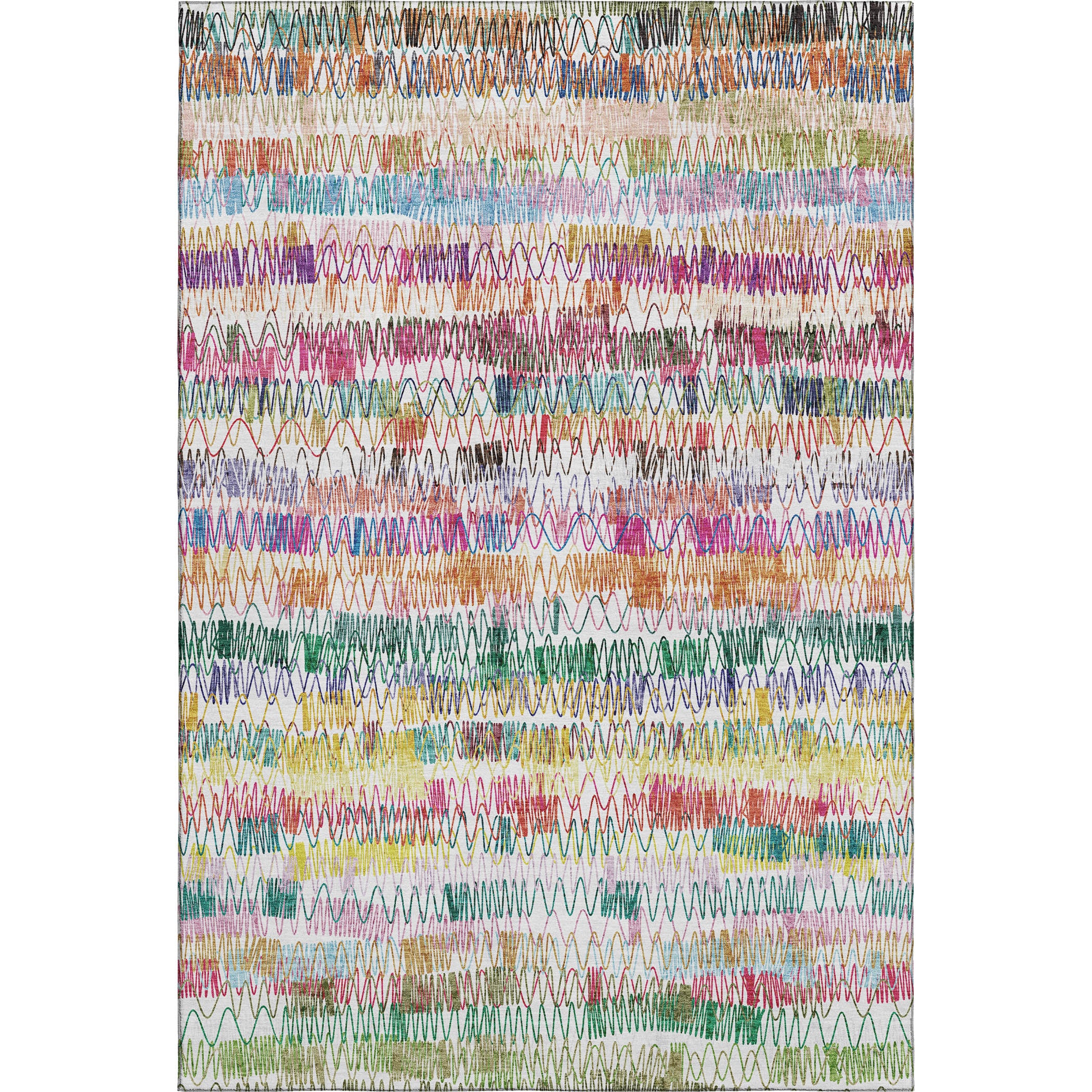 Oslo Machine Washable Transitional Green Rug 2'6" x 3'10" #shape_Rectangle