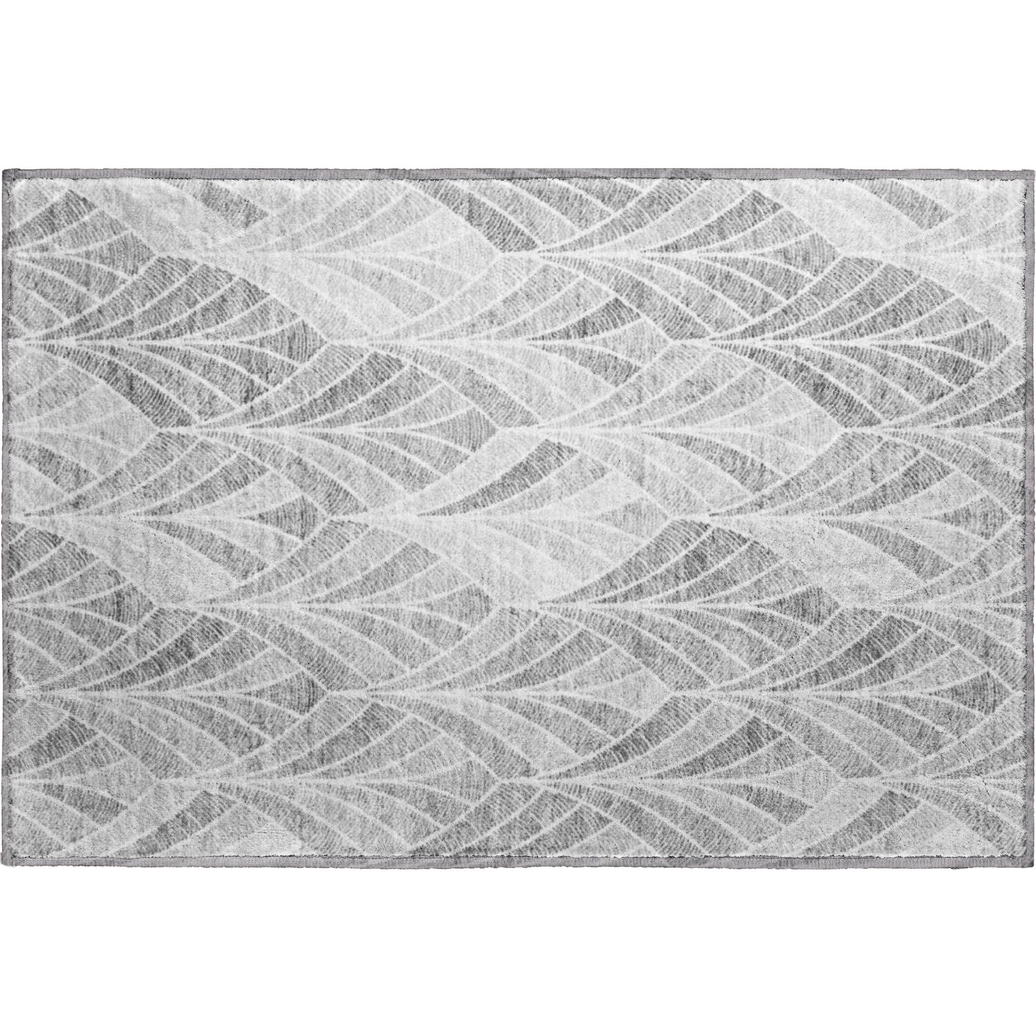 Montevideo Machine Washable Transitional Gray Rug 1'8" x 2'6" #shape_Rectangle