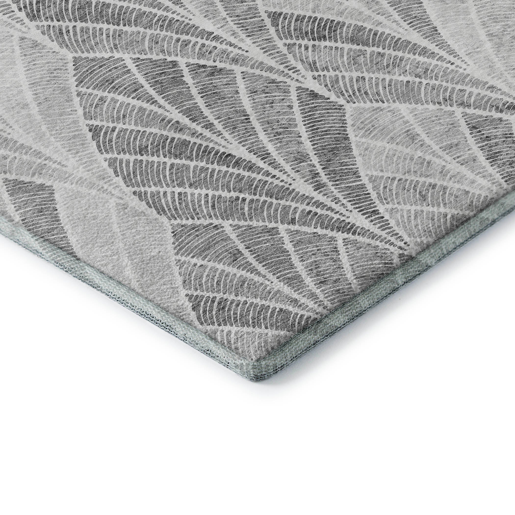 Montevideo Machine Washable Transitional Gray Rug 1'8" x 2'6" #shape_Rectangle