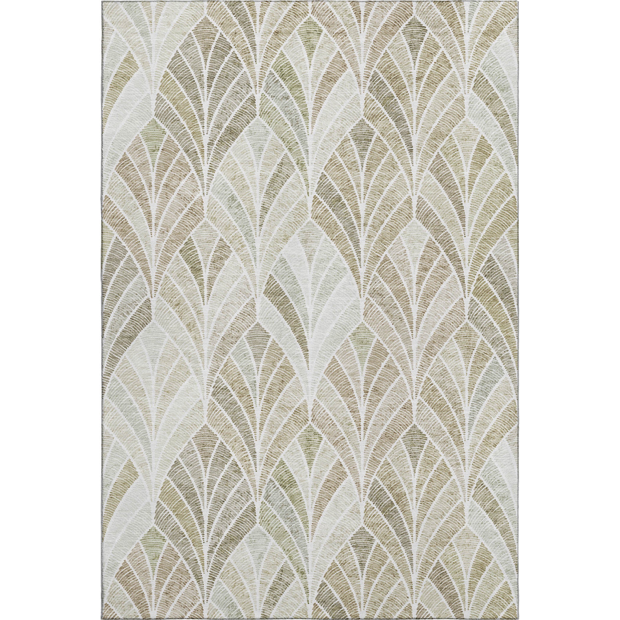 Montevideo Machine Washable Transitional Khaki Brown Rug 2'6" x 3'10" #shape_Rectangle