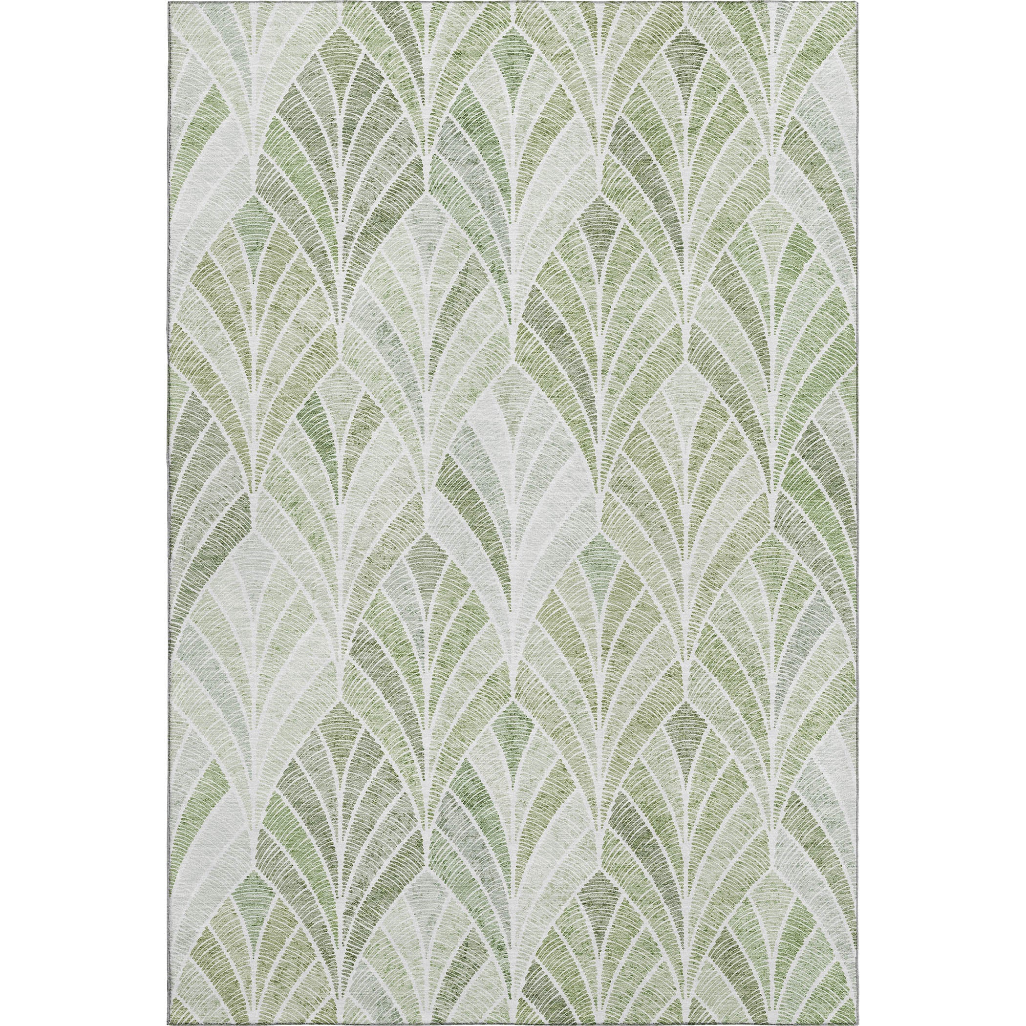 Montevideo Machine Washable Transitional Sage Green Rug 2'6" x 3'10" #shape_Rectangle