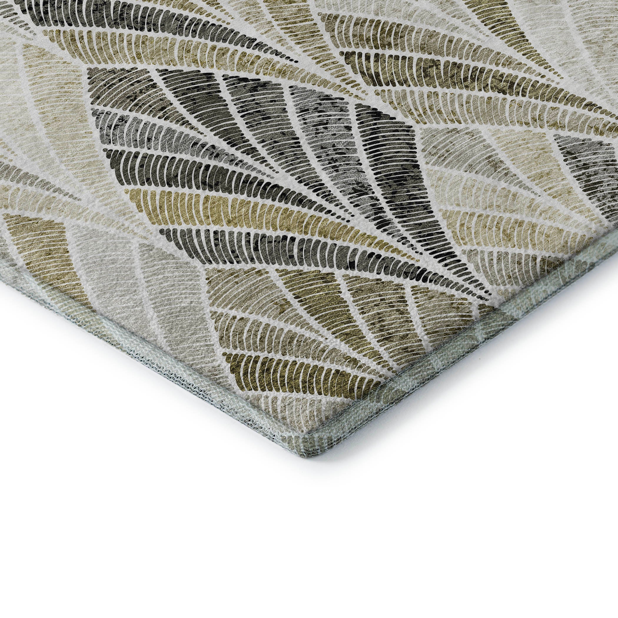 Montevideo Machine Washable Transitional Taupe Brown Rug 1'8" x 2'6" #shape_Rectangle