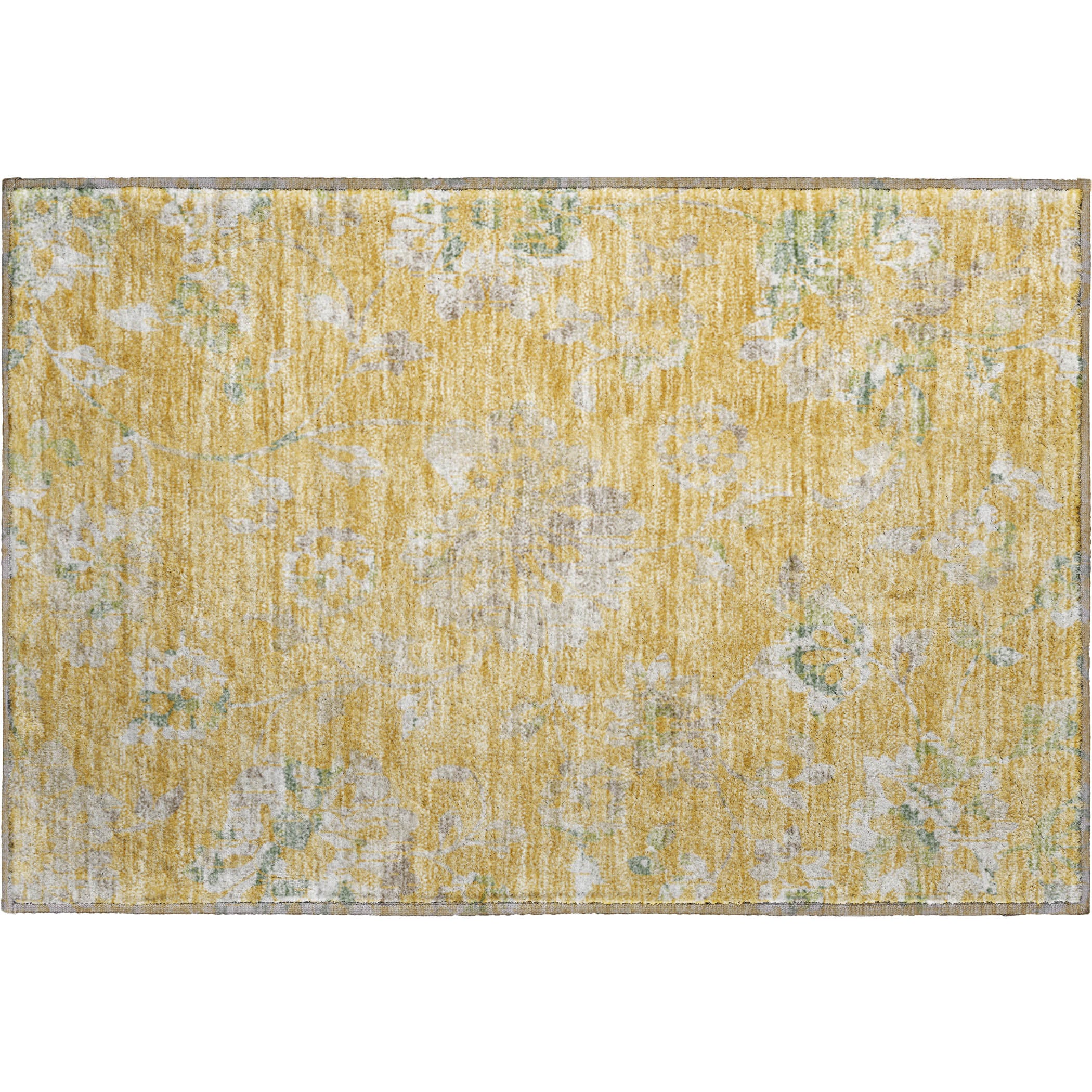 Cusco Machine Washable Transitional Gold Rug 1'8" x 2'6" #shape_Rectangle
