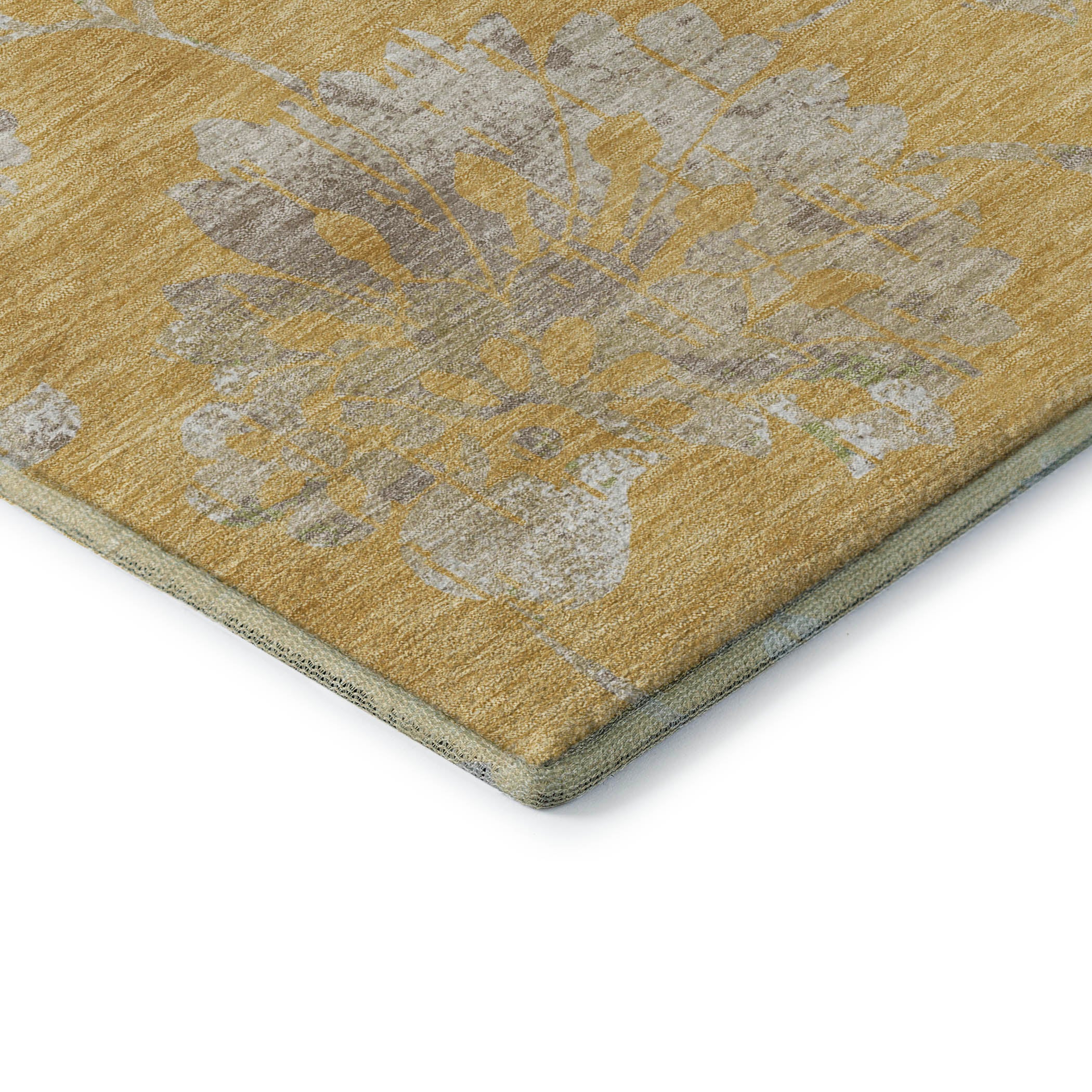 Cusco Machine Washable Transitional Gold Rug 1'8" x 2'6" #shape_Rectangle