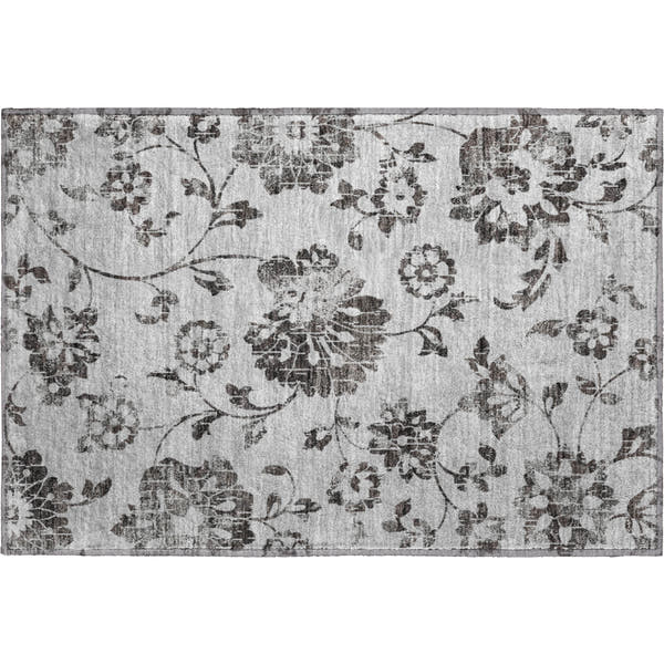 Cusco Machine Washable Transitional Gray Rug 1'8" x 2'6"