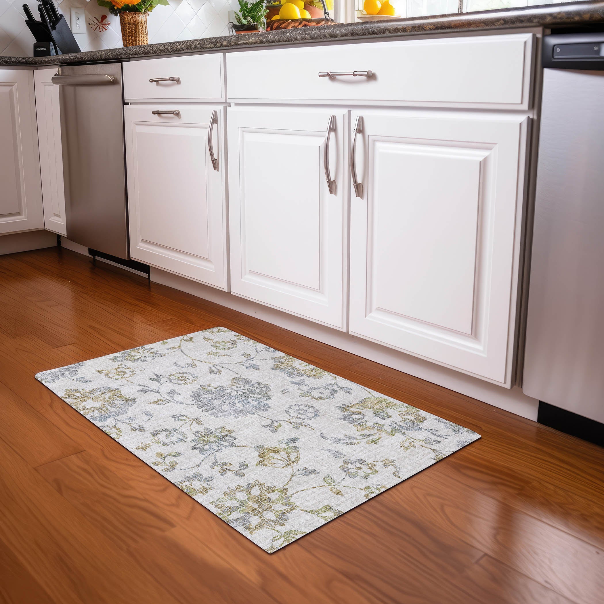 Cusco Machine Washable Transitional Ivory Rug 1'8" x 2'6" #shape_Rectangle