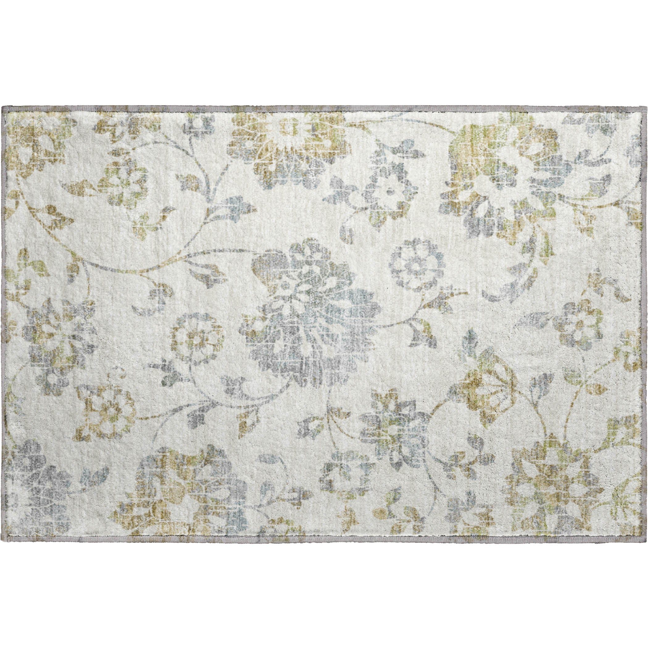 Cusco Machine Washable Transitional Ivory Rug 1'8" x 2'6" #shape_Rectangle