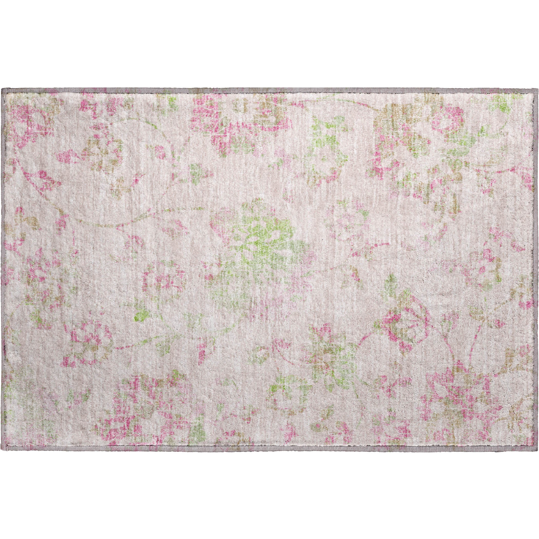 Cusco Machine Washable Transitional Pink Rug 1'8" x 2'6" #shape_Rectangle