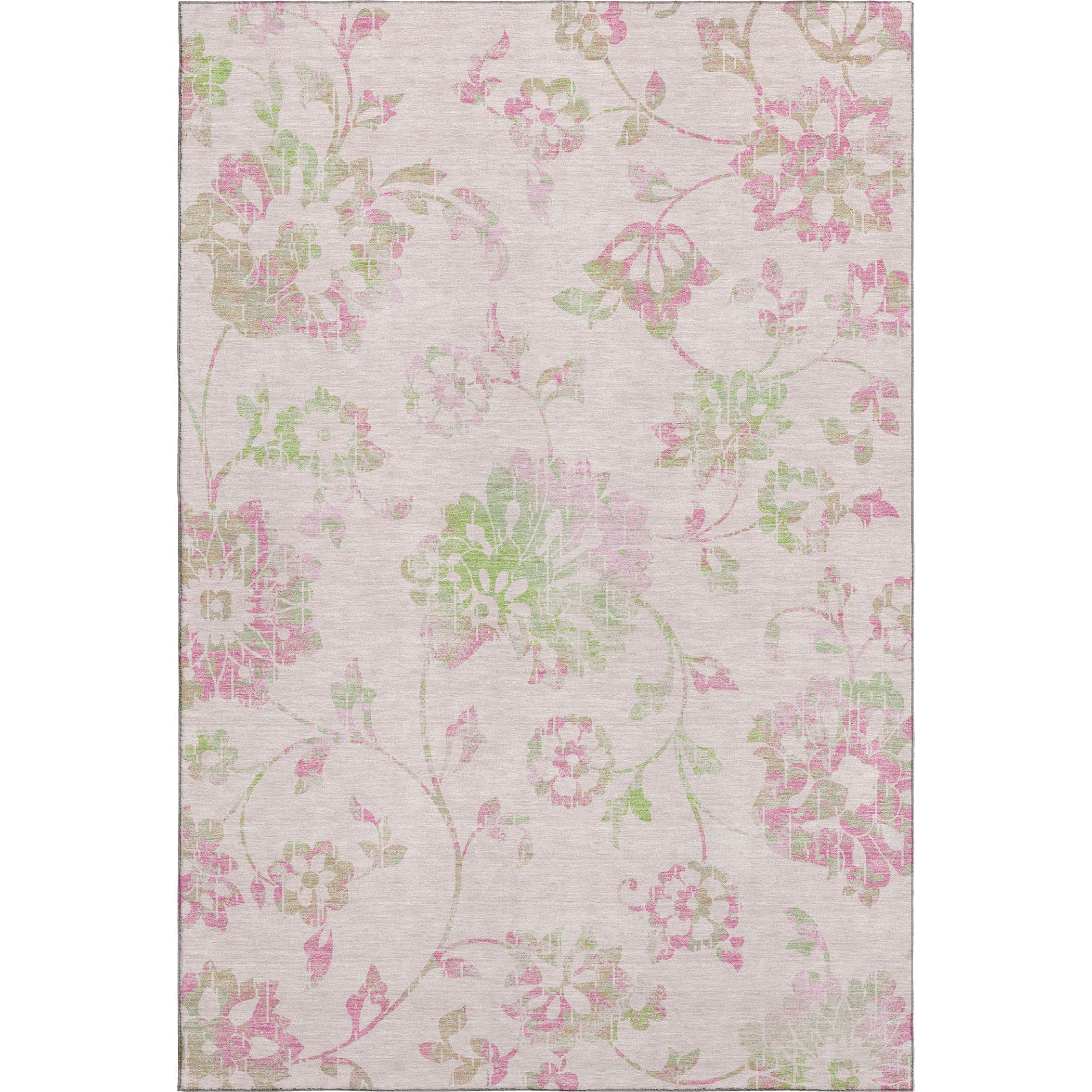 Cusco Machine Washable Transitional Pink Rug 2'6" x 3'10" #shape_Rectangle