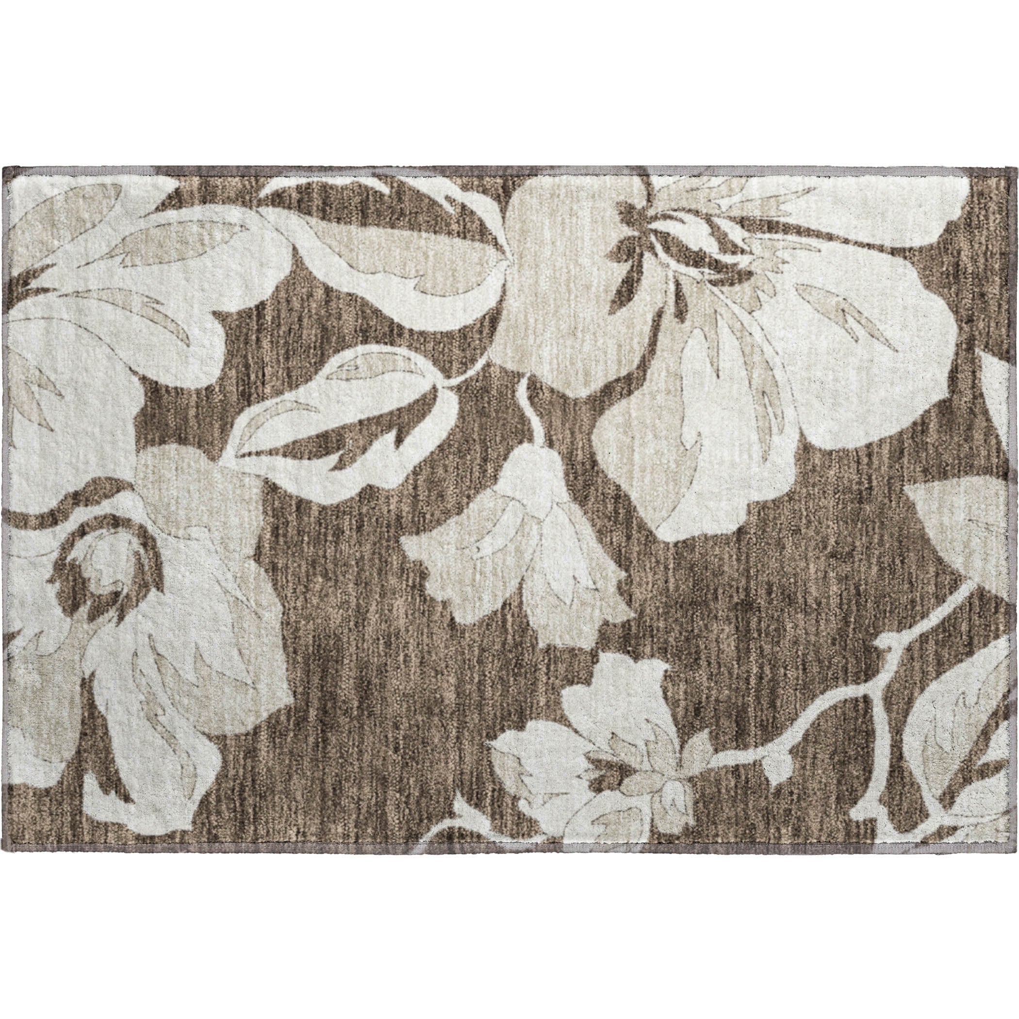 Oaxaca Machine Washable Transitional Brown Rug 1'8" x 2'6" #shape_Rectangle