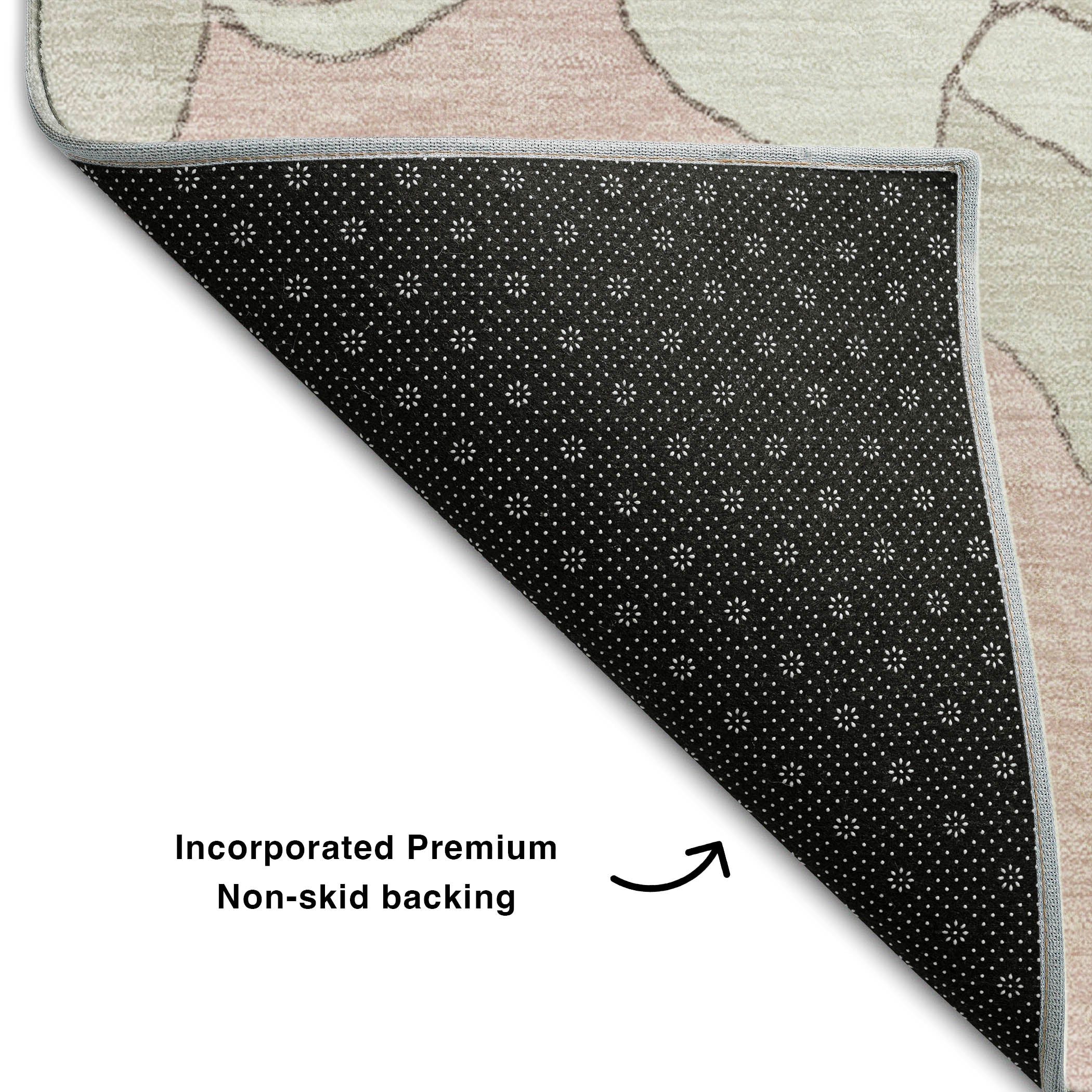 Oaxaca Machine Washable Transitional Pink Rug 1'8" x 2'6" #shape_Rectangle
