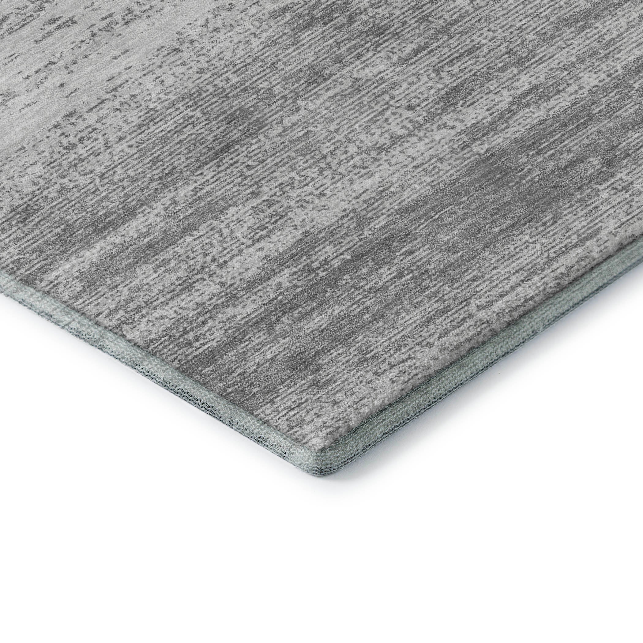 Vienna Machine Washable Transitional Gray Rug 1'8" x 2'6" #shape_Rectangle