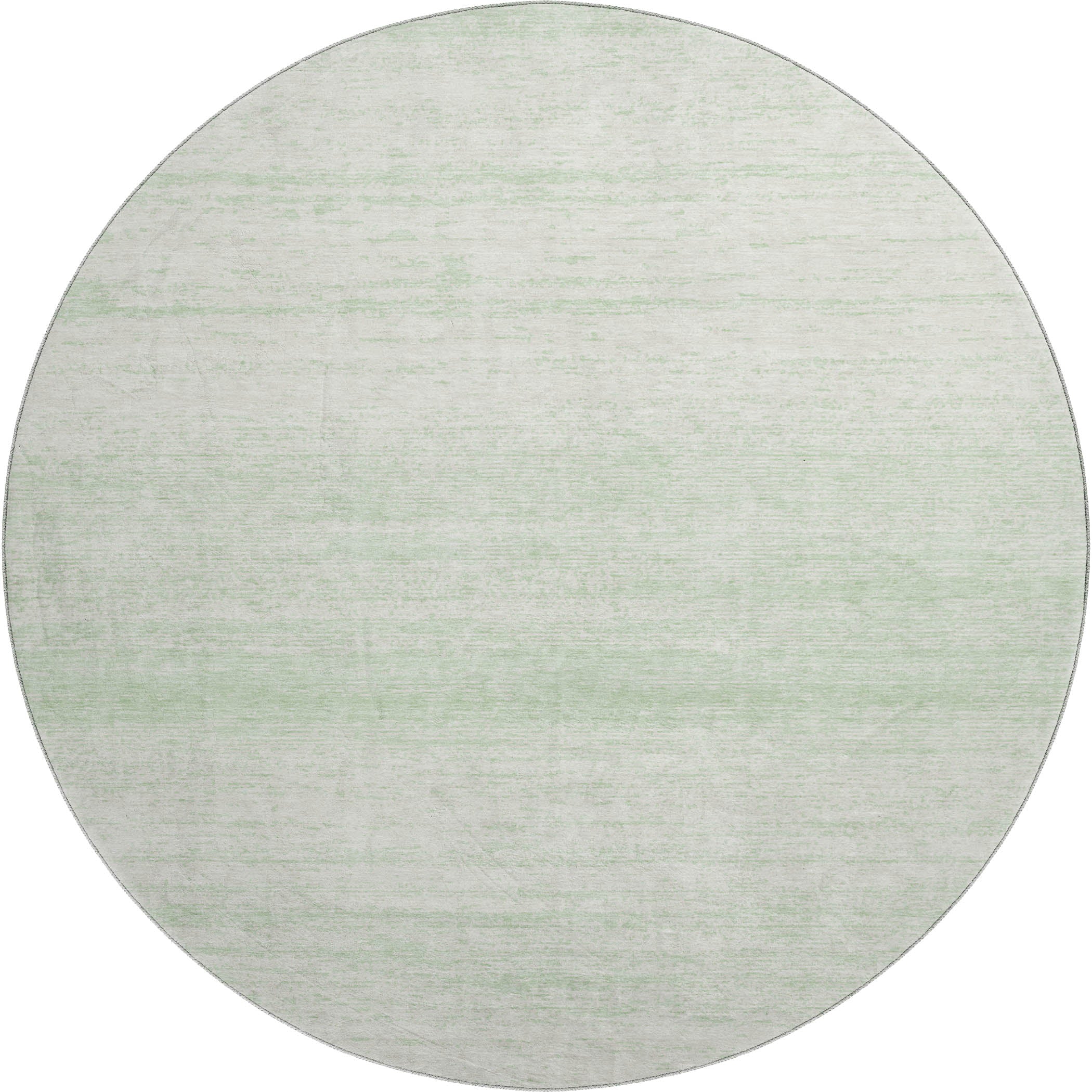 Vienna Machine Washable Transitional Mint Green Rug 8' x 8' #shape_Round