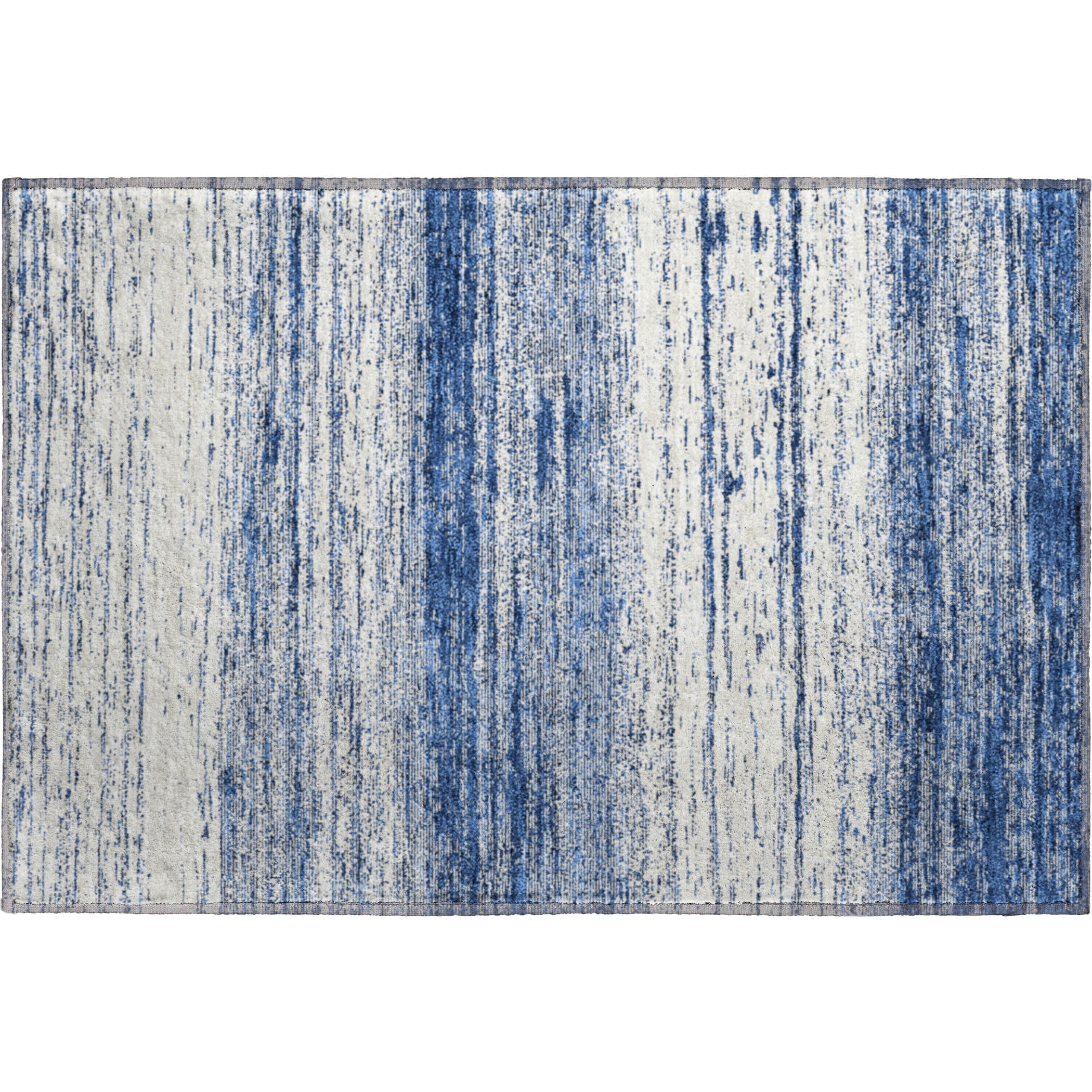 Vienna Machine Washable Transitional Navy Blue Rug 1'8" x 2'6" #shape_Rectangle