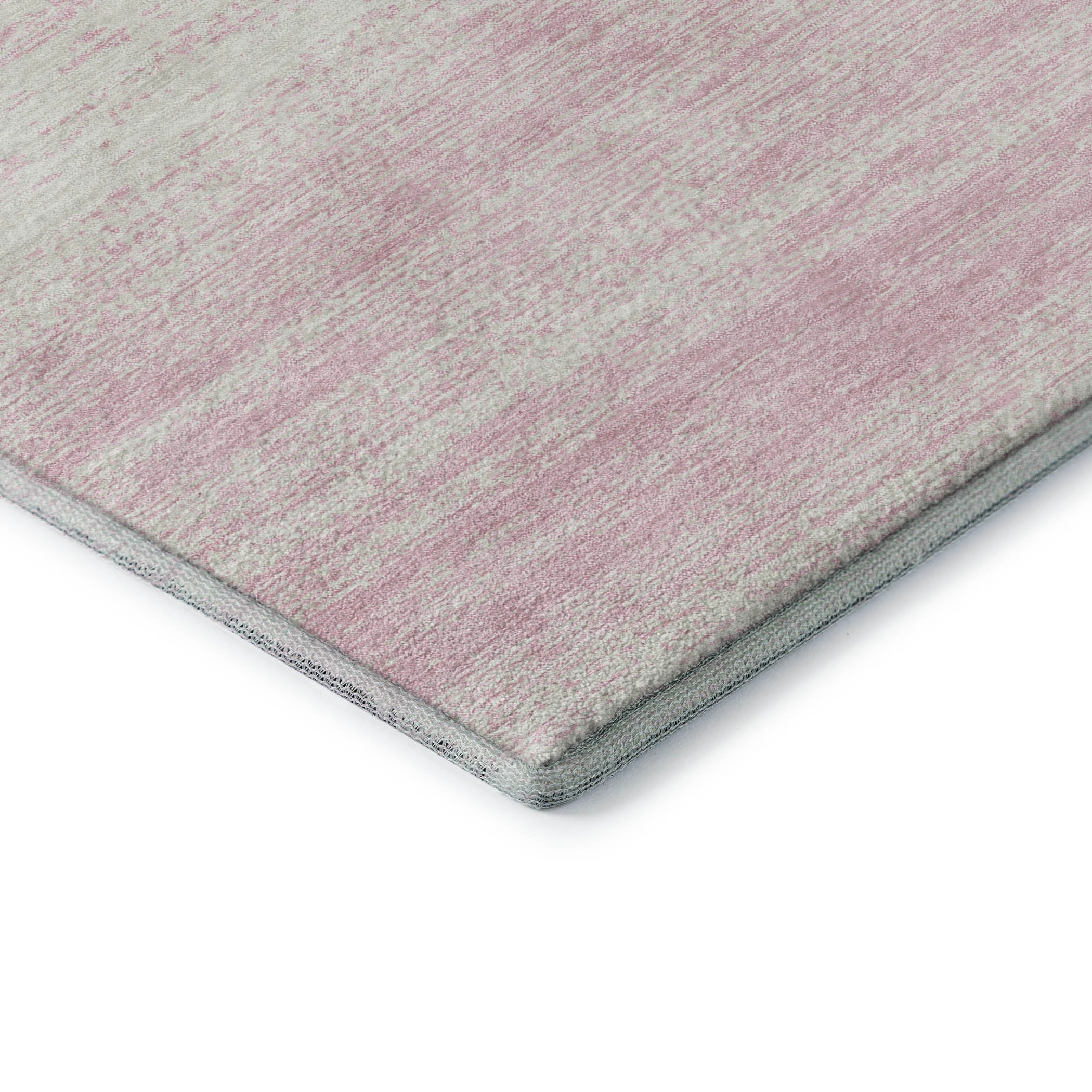 Vienna Machine Washable Transitional Pink Rug 1'8" x 2'6" #shape_Rectangle