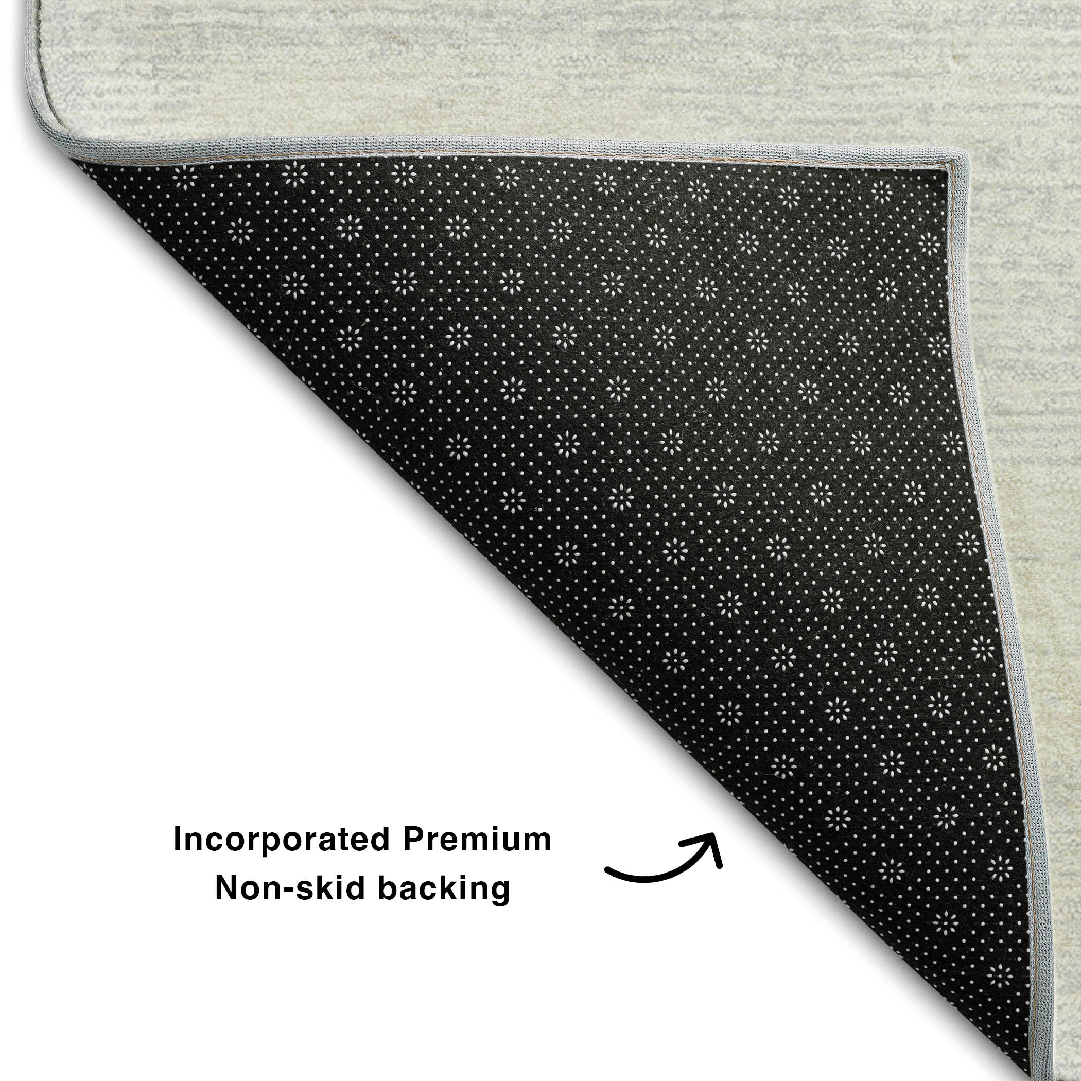 Vienna Machine Washable Transitional Silver Gray Rug 1'8" x 2'6" #shape_Rectangle