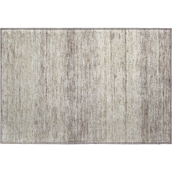 Vienna Machine Washable Transitional Taupe Brown Rug 1'8" x 2'6"