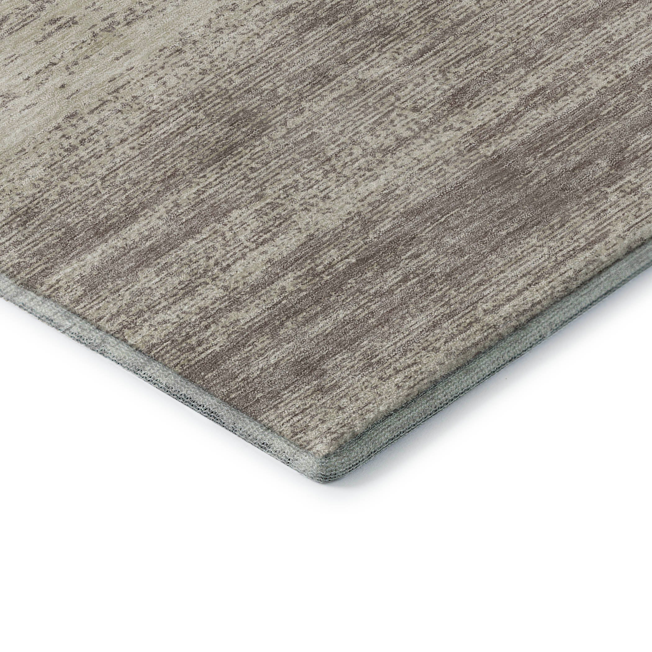 Vienna Machine Washable Transitional Taupe Brown Rug 1'8" x 2'6" #shape_Rectangle