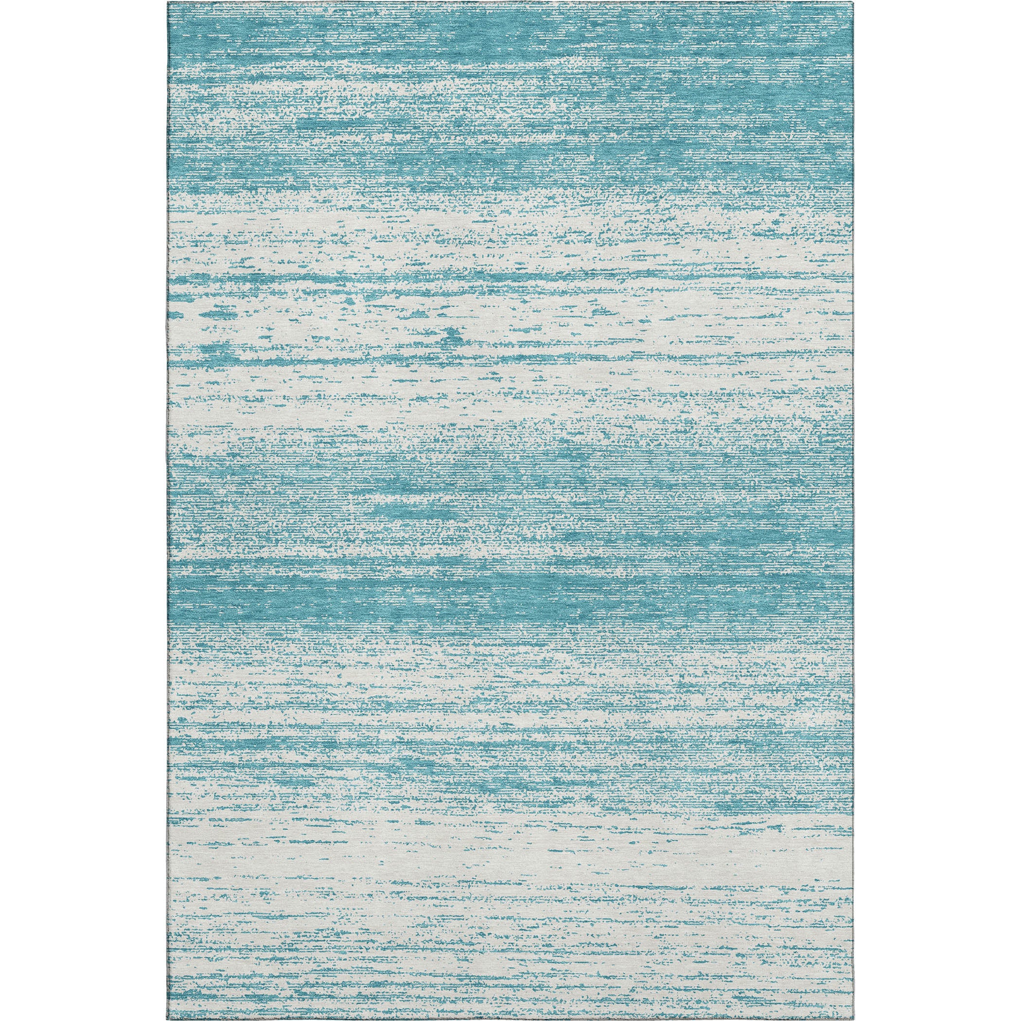 Vienna Machine Washable Transitional Teal Rug 2'6" x 3'10" #shape_Rectangle