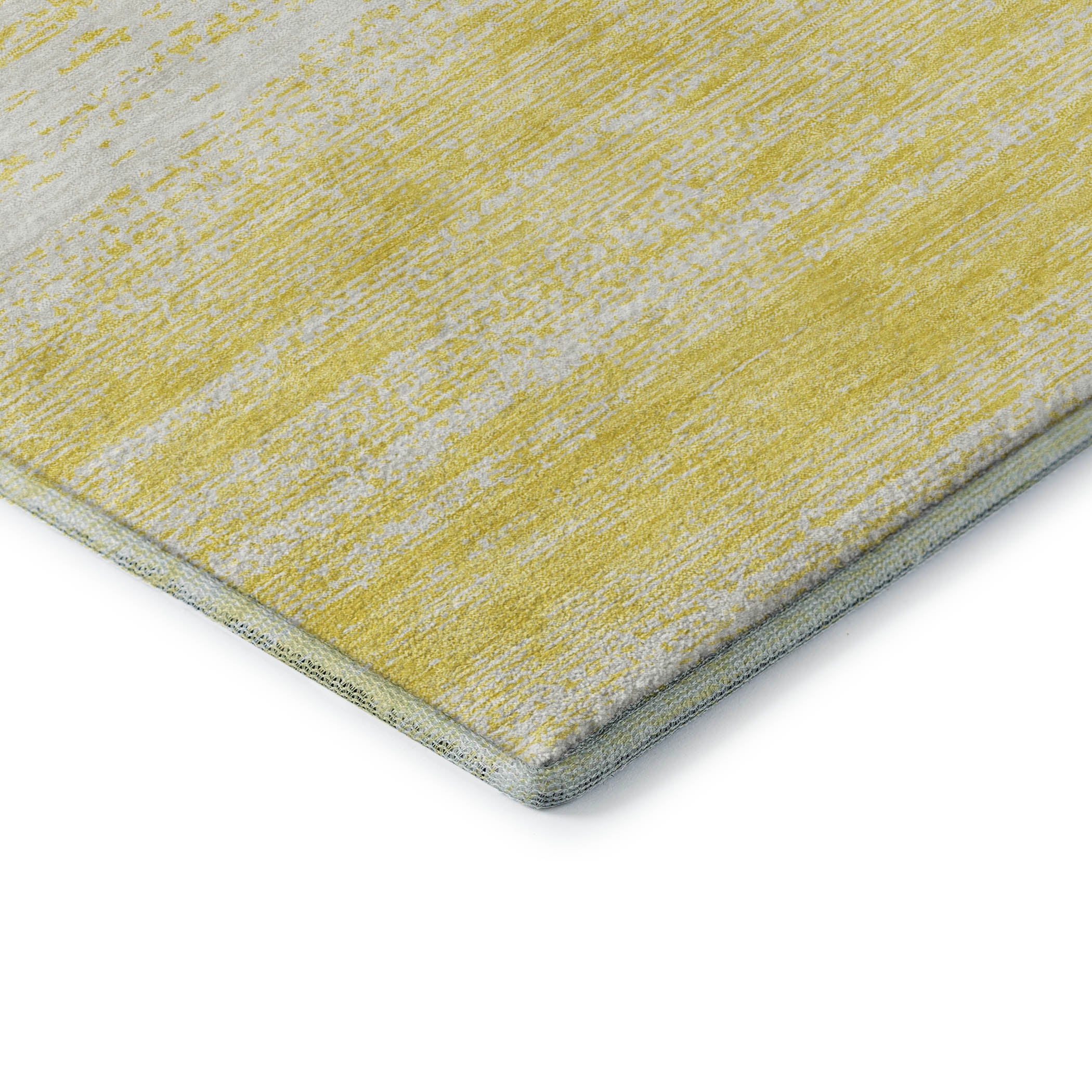 Vienna Machine Washable Transitional Yellow Gold Rug 1'8" x 2'6" #shape_Rectangle