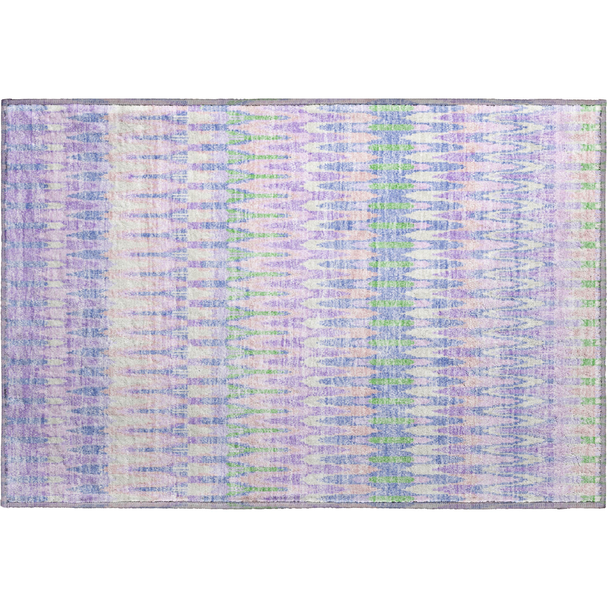 Split Machine Washable Transitional Lavender Purple Rug 1'8" x 2'6" #shape_Rectangle