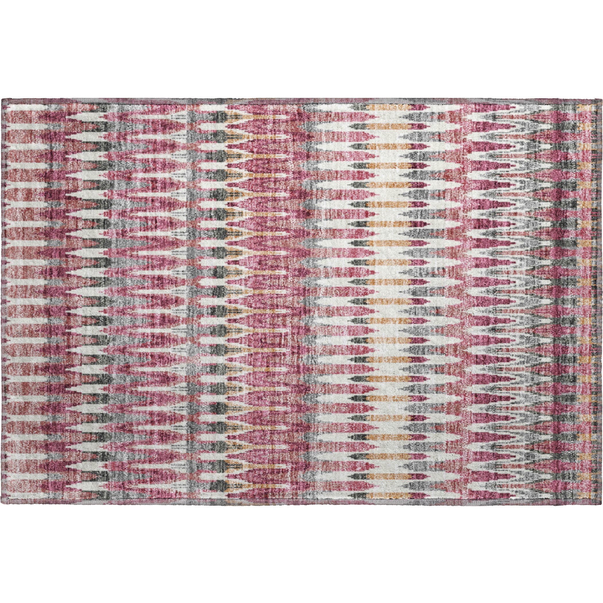 Split Machine Washable Transitional Mauve Pink Rug 1'8" x 2'6" #shape_Rectangle