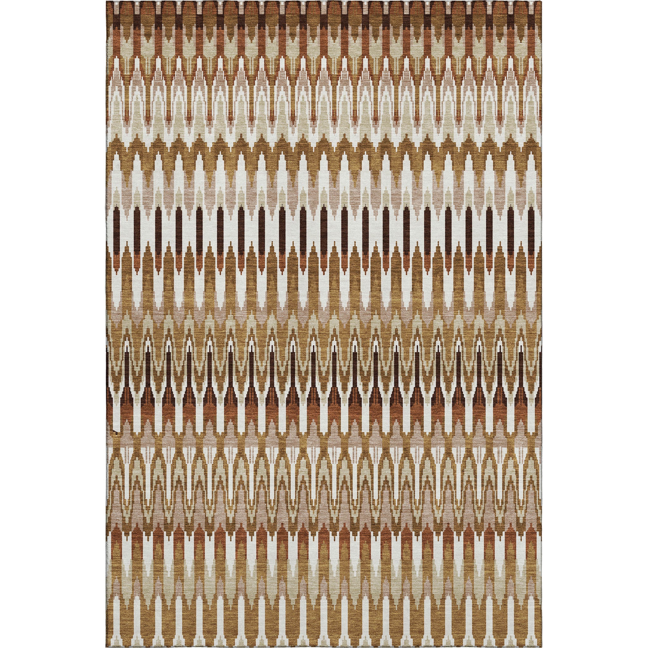 Split Machine Washable Transitional Terracotta Orange Rug 2'6" x 3'10" #shape_Rectangle