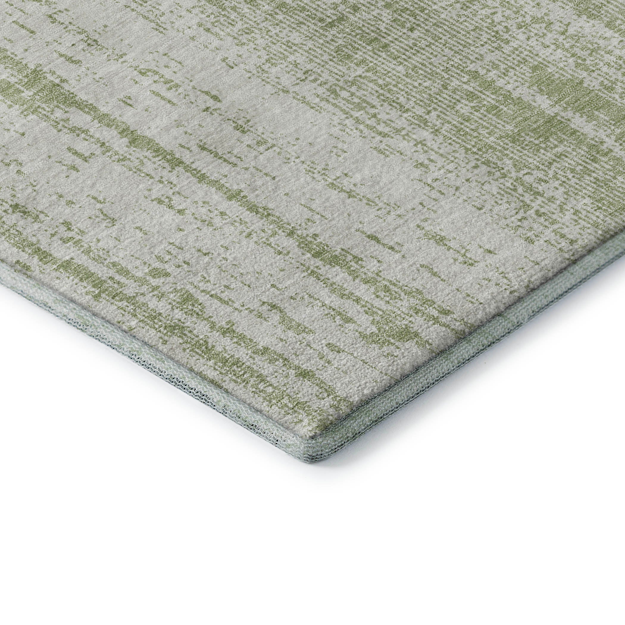 Lucerne Machine Washable Transitional Aloe Green Rug 1'8" x 2'6" #shape_Rectangle