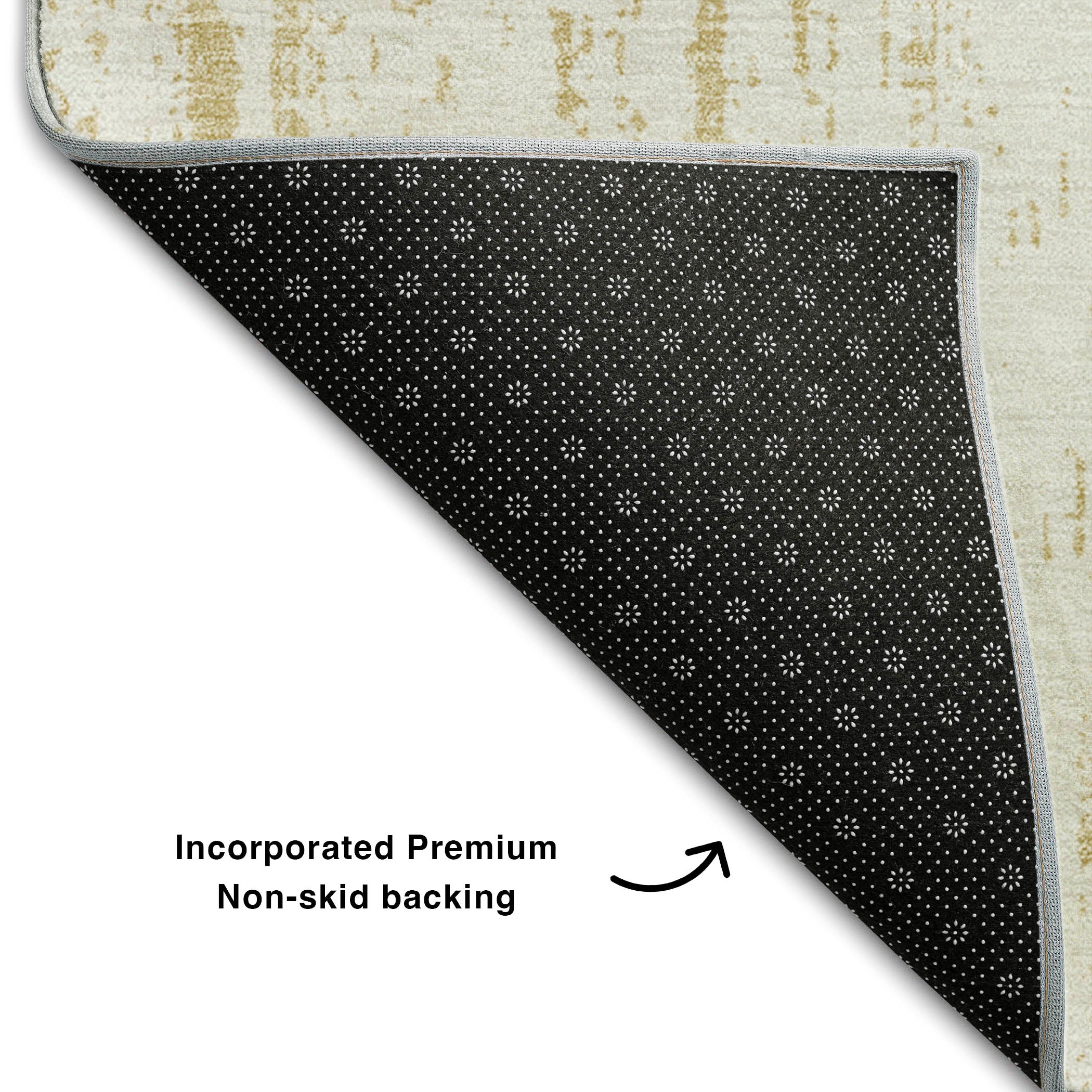 Lucerne Machine Washable Transitional Gold Rug 1'8" x 2'6" #shape_Rectangle