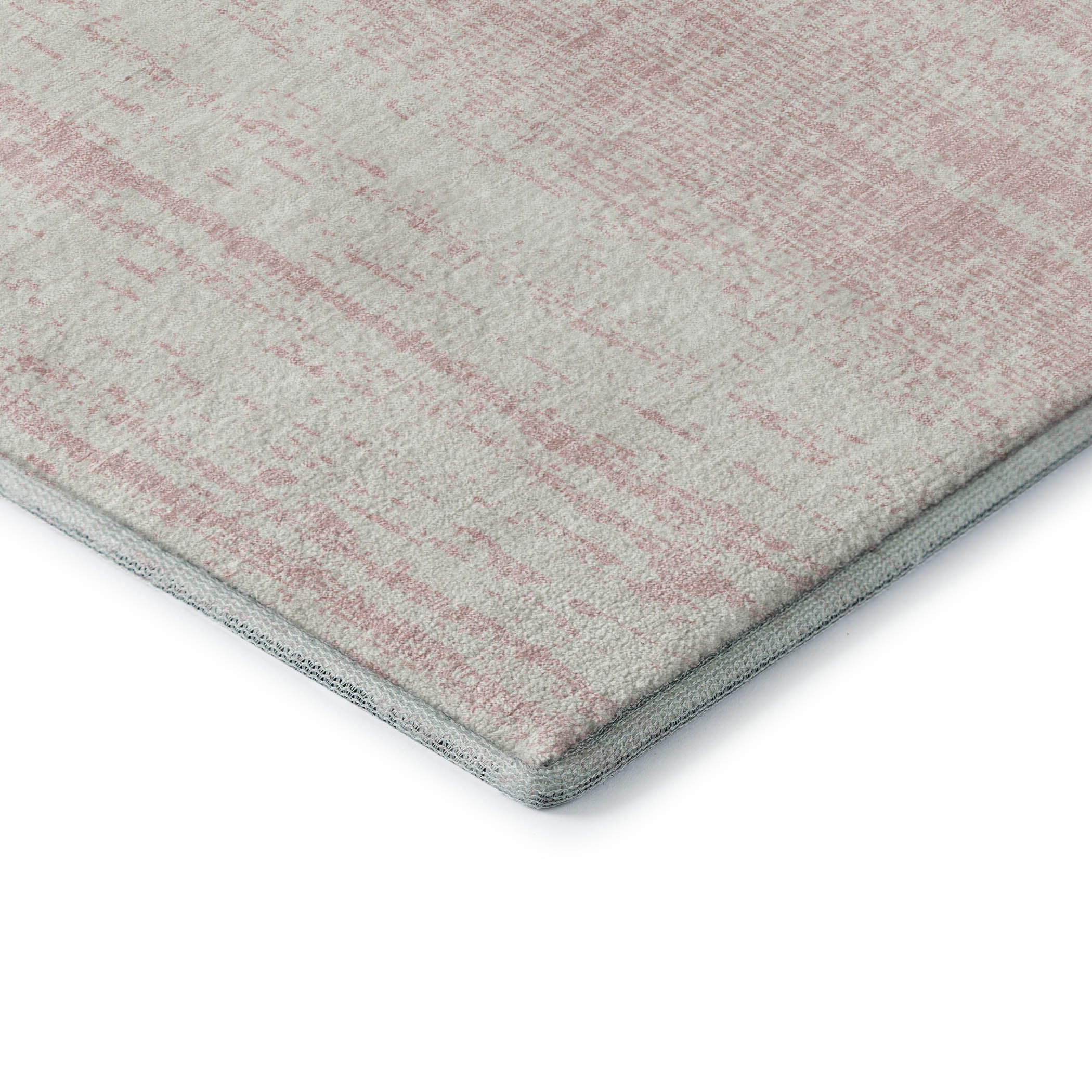 Lucerne Machine Washable Transitional Pink Rug 1'8" x 2'6" #shape_Rectangle