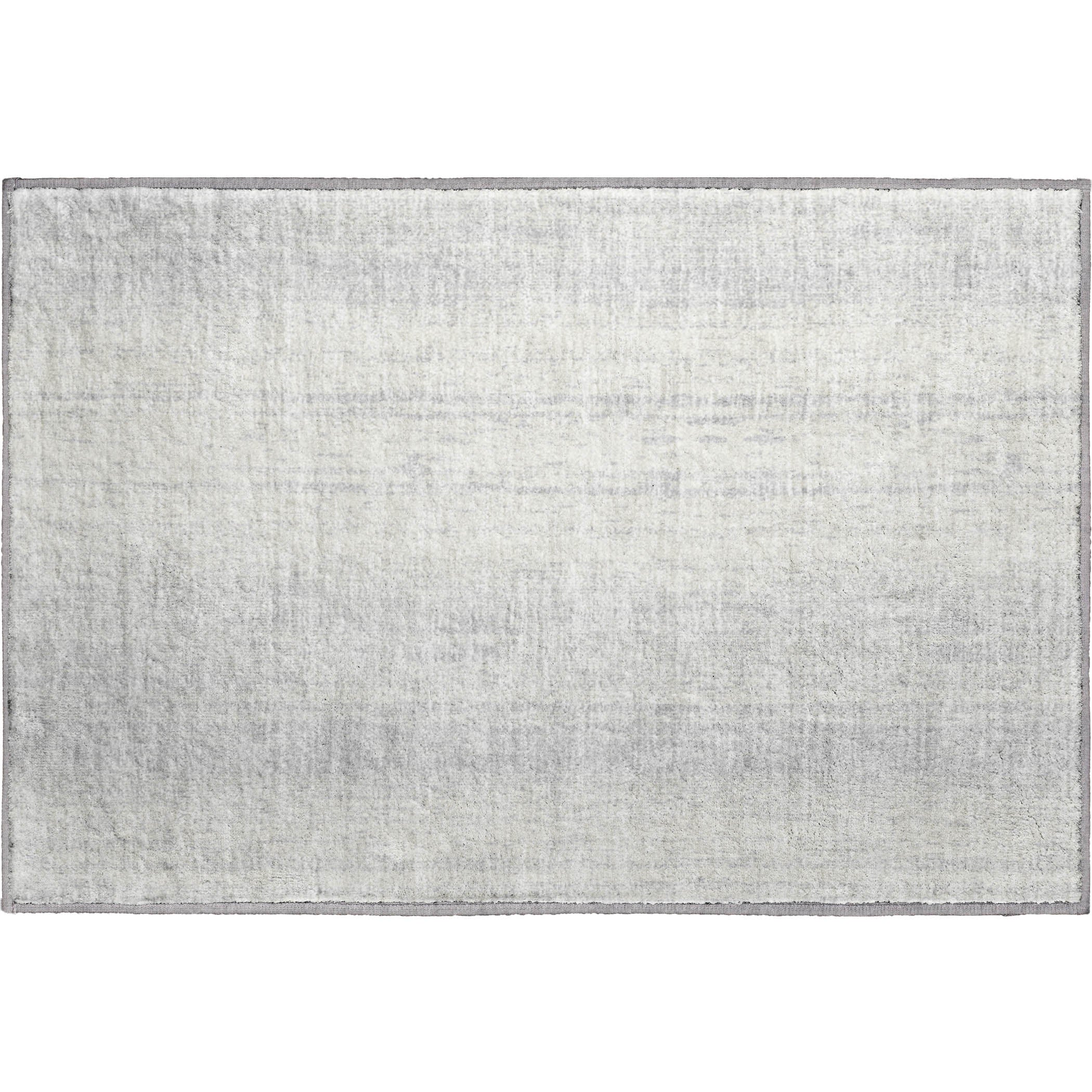 Lucerne Machine Washable Transitional Silver Gray Rug 1'8" x 2'6" #shape_Rectangle