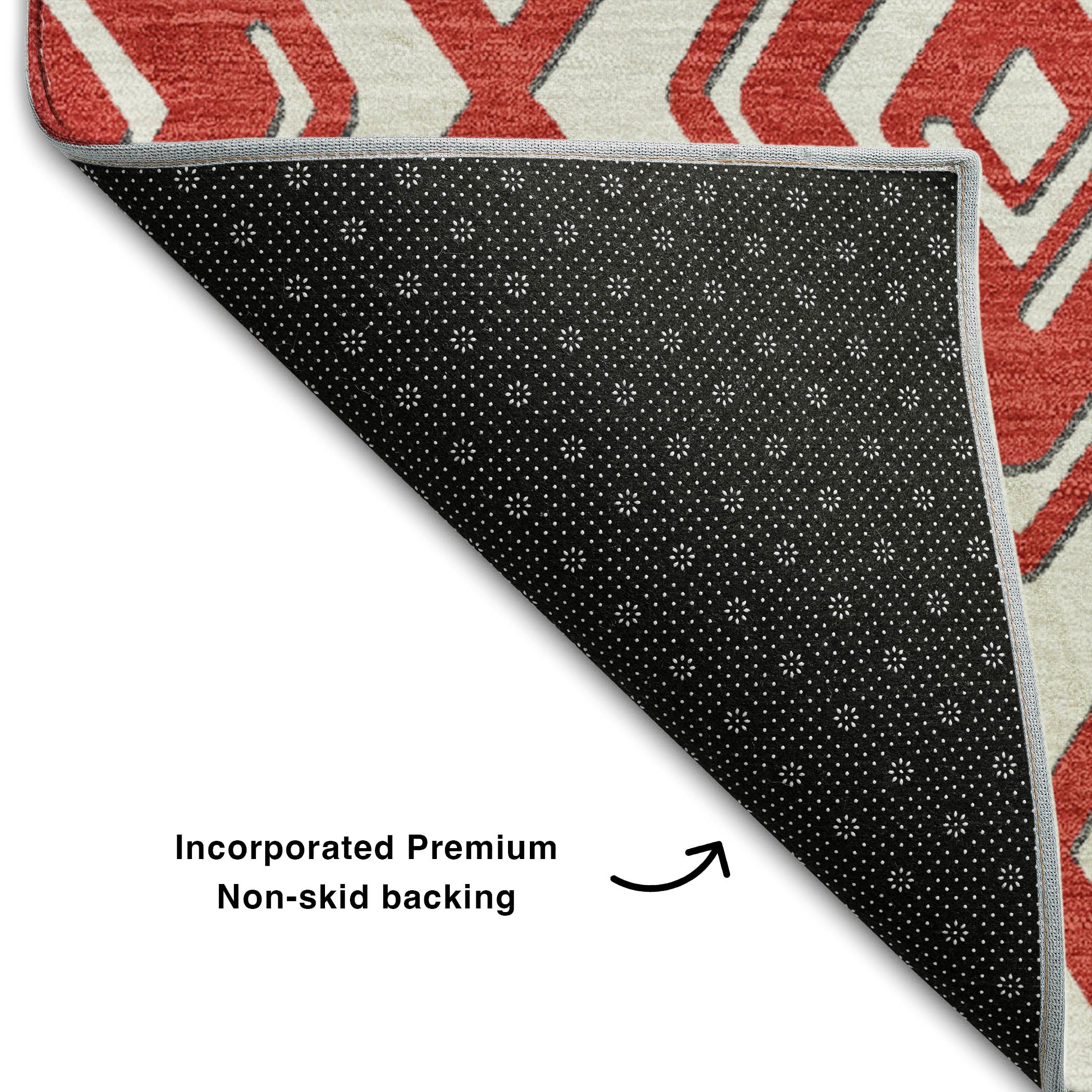 Tbilisi Machine Washable Transitional Red Rug 1'8" x 2'6" #shape_Rectangle
