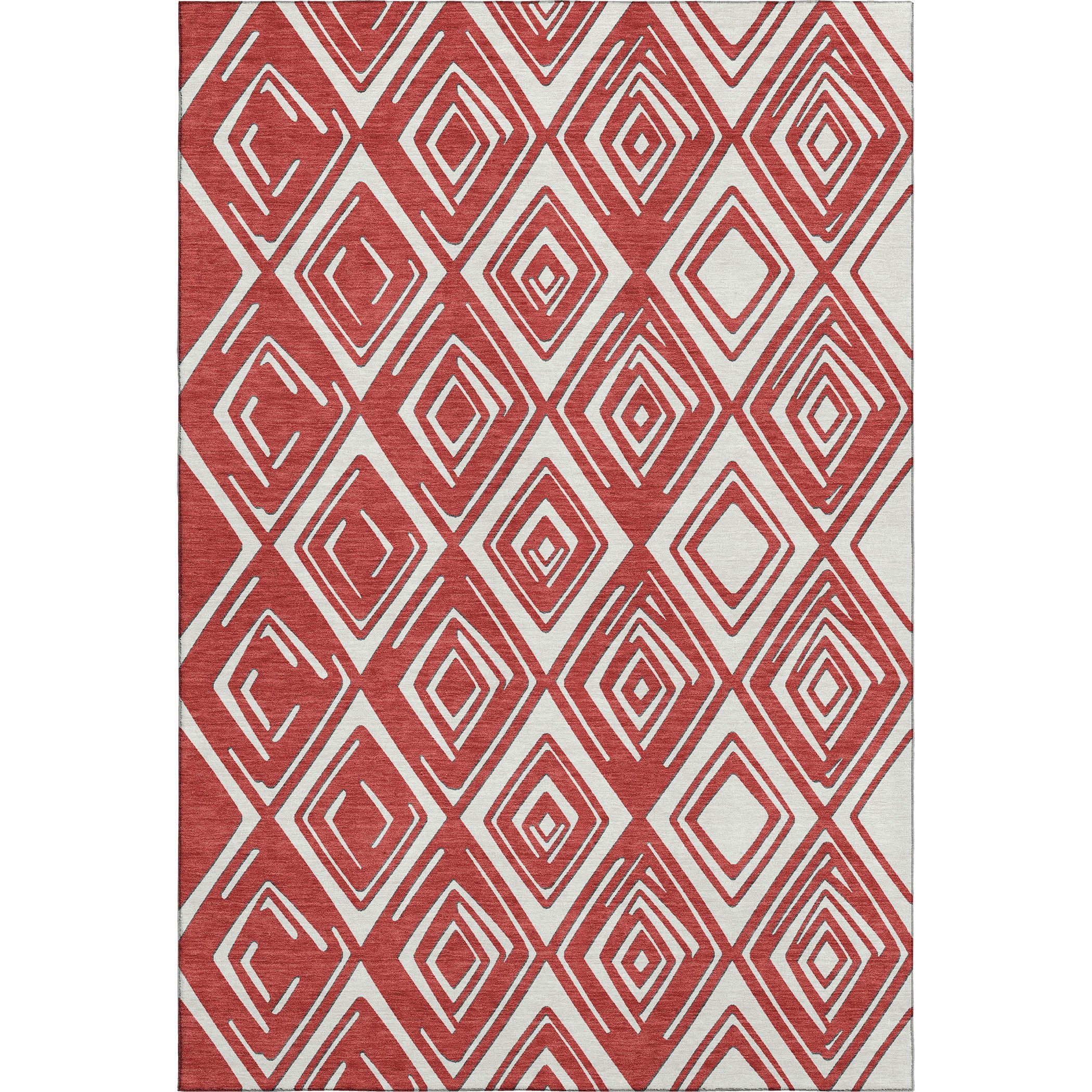 Tbilisi Machine Washable Transitional Red Rug 2'6" x 3'10" #shape_Rectangle