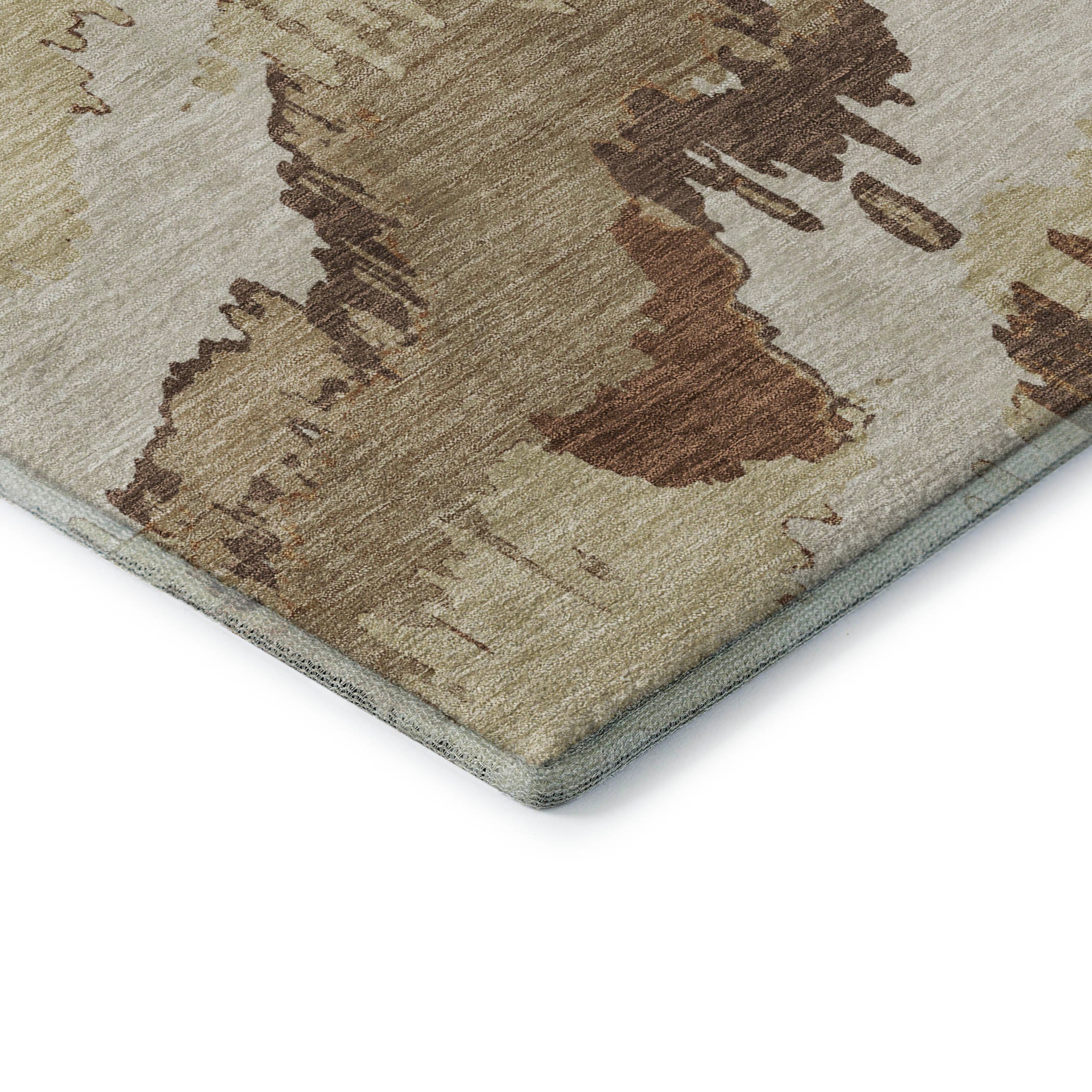 Valletta Machine Washable Transitional Chocolate Brown Rug 1'8" x 2'6" #shape_Rectangle