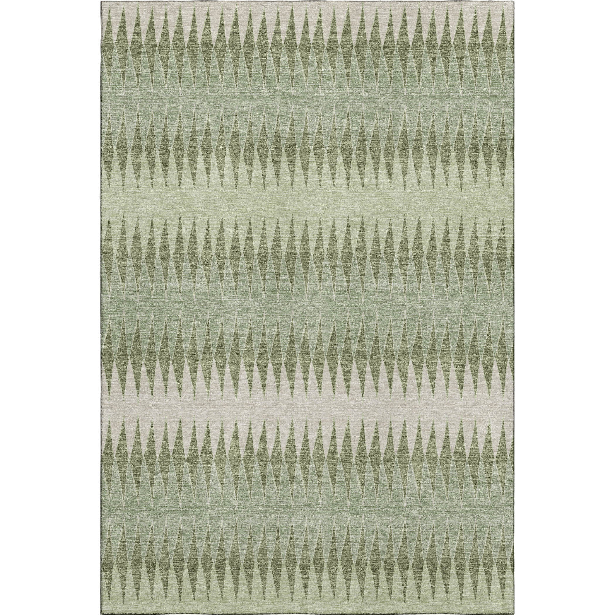 Bern Machine Washable Transitional Aloe Green Rug 2'6" x 3'10" #shape_Rectangle