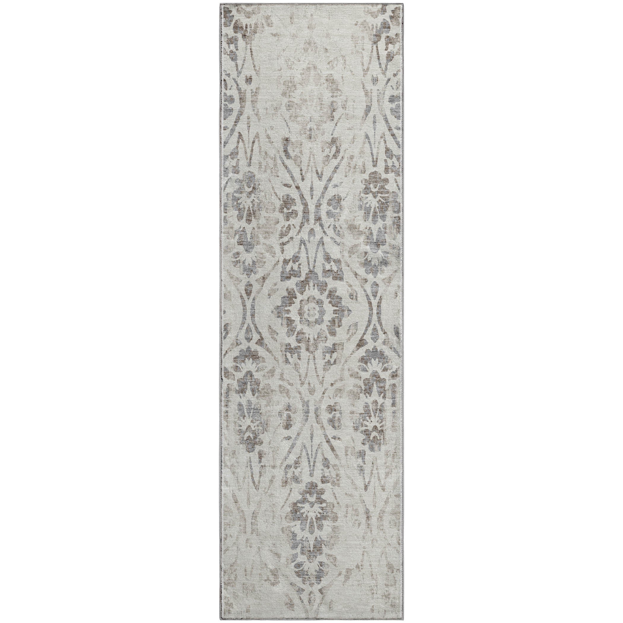 Cartagena Machine Washable Transitional Ivory Rug 2'3" x 7'6" #shape_Runner
