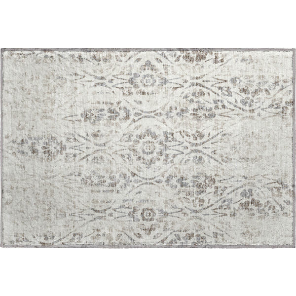 Cartagena Machine Washable Transitional Ivory Rug 1'8" x 2'6"
