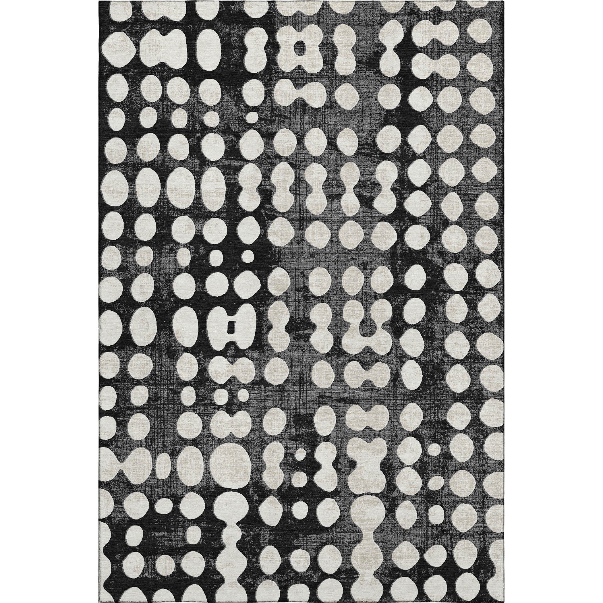 Budapest Machine Washable Transitional Black Rug 2'6" x 3'10" #shape_Rectangle