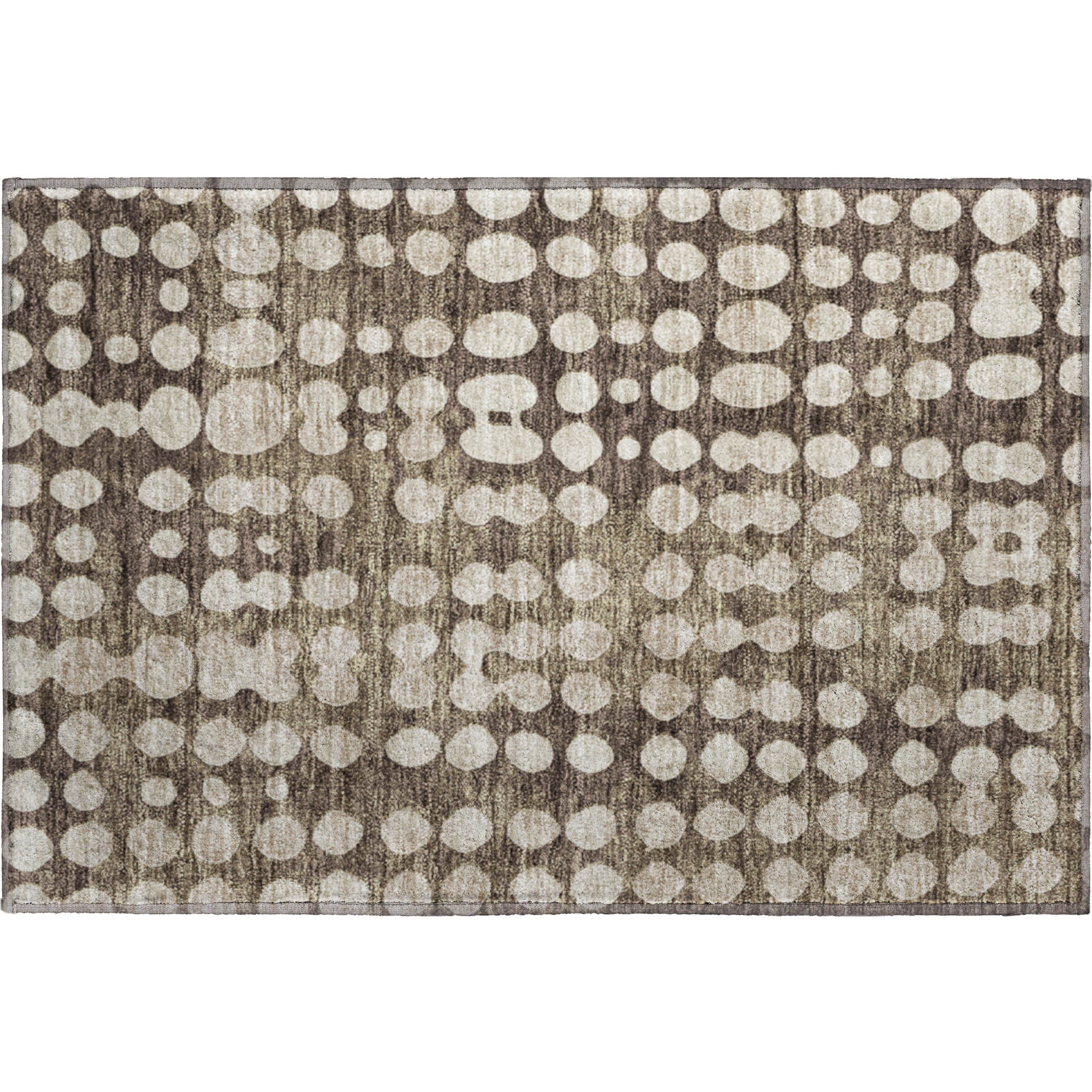 Budapest Machine Washable Transitional Brown Rug 1'8" x 2'6" #shape_Rectangle